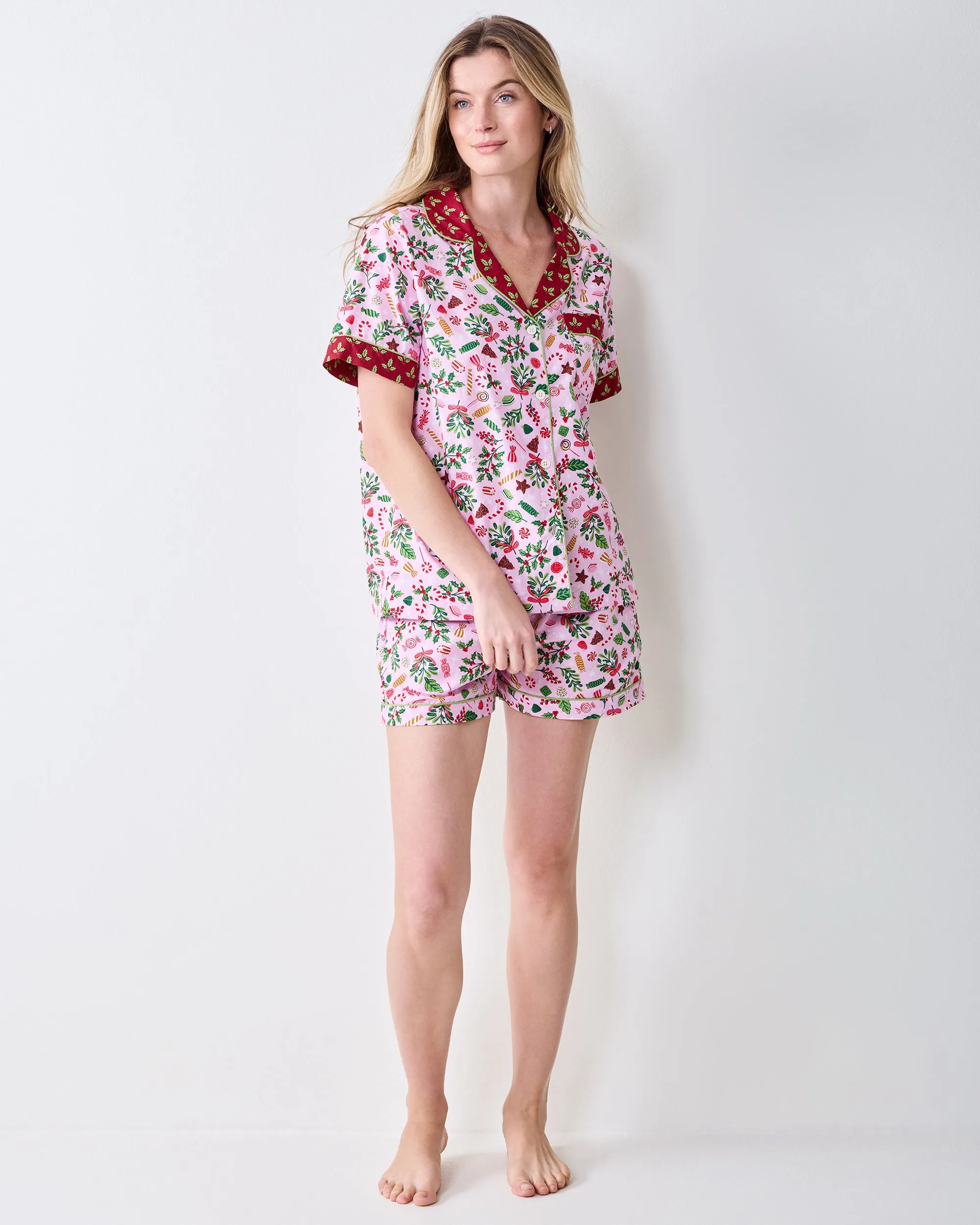 Sweet Tooth - Short PJ Set - Candy Pink sold by Printfresh product image thumbnail 3