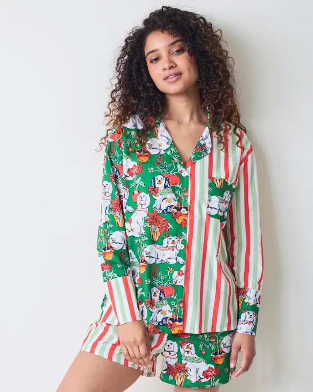 Good Dog Christmas - Reese Boxer Set - Evergreen made by Printfresh