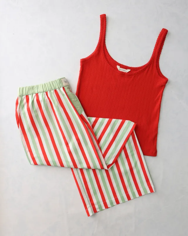 Elf Stripes - Nola PJ Pants & Esme Tank Bundle - Multi made by Printfresh