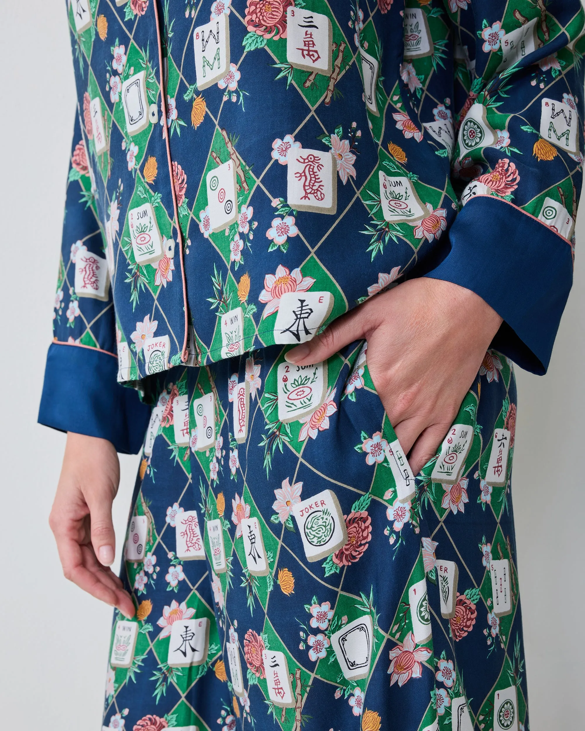 Mahj Garden - Tall Eco Satin Soho Set - Wintergreen sold by Printfresh product image thumbnail 3