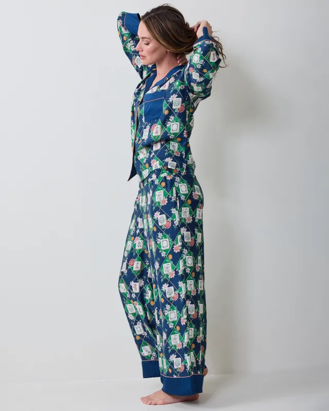 Mahj Garden - Tall Eco Satin Soho Set - Wintergreen made by Printfresh