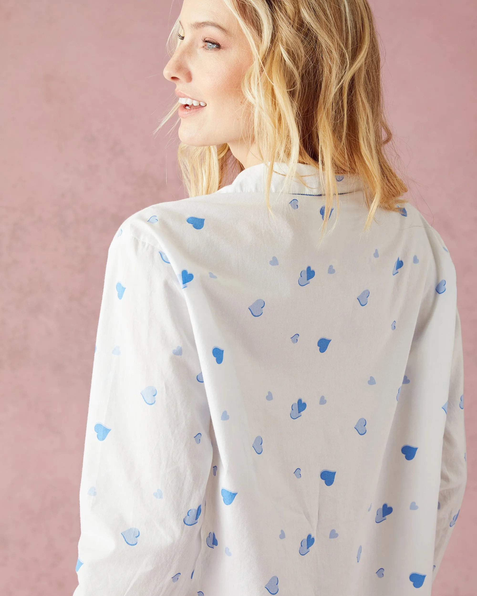 PF + Pencil & Paper Co. Heartbreaker - Long PJ Set - Cloud sold by Printfresh product image thumbnail 5