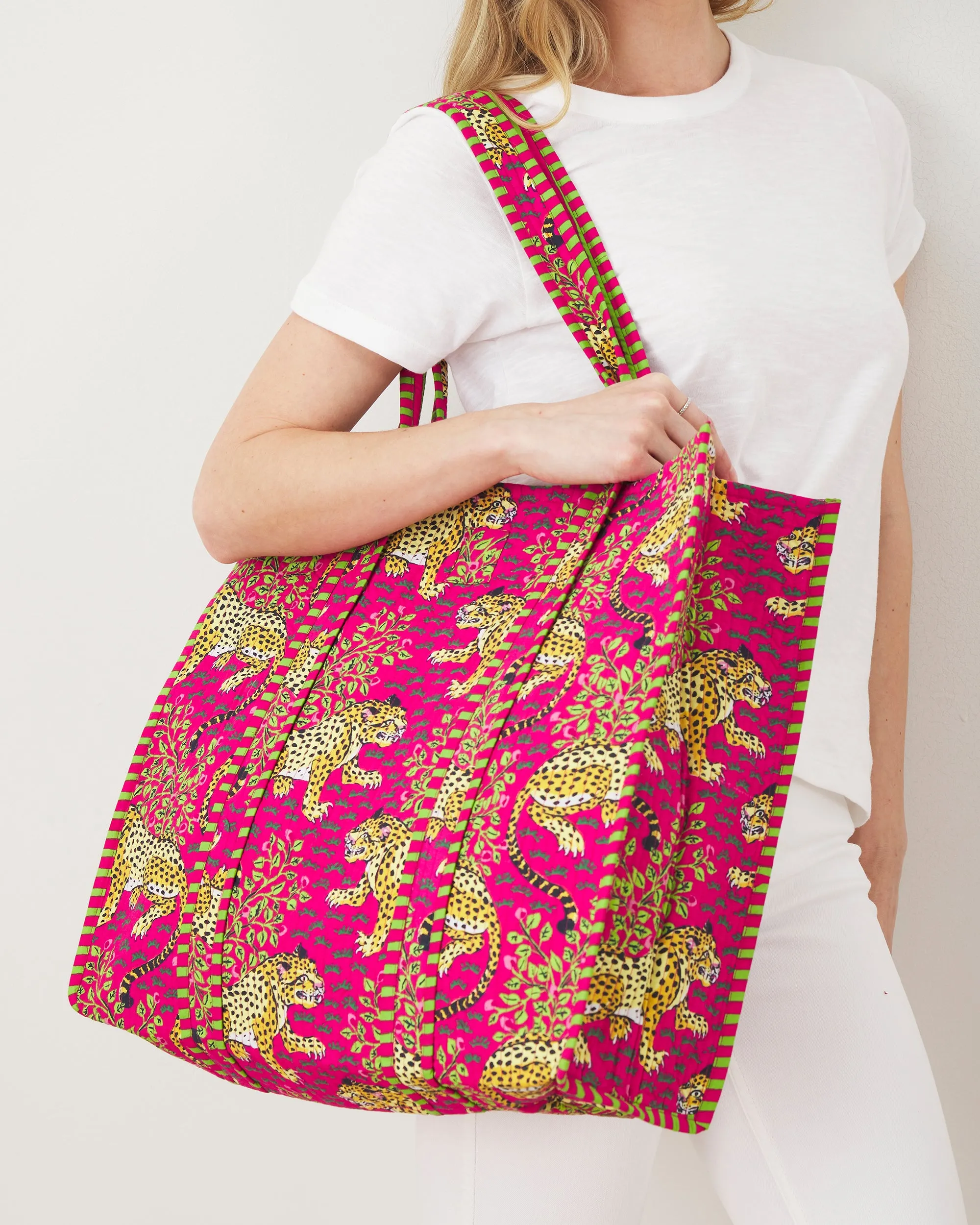 Bagheera - The Traveler Tote - Hot Pink sold by Printfresh product image thumbnail 5