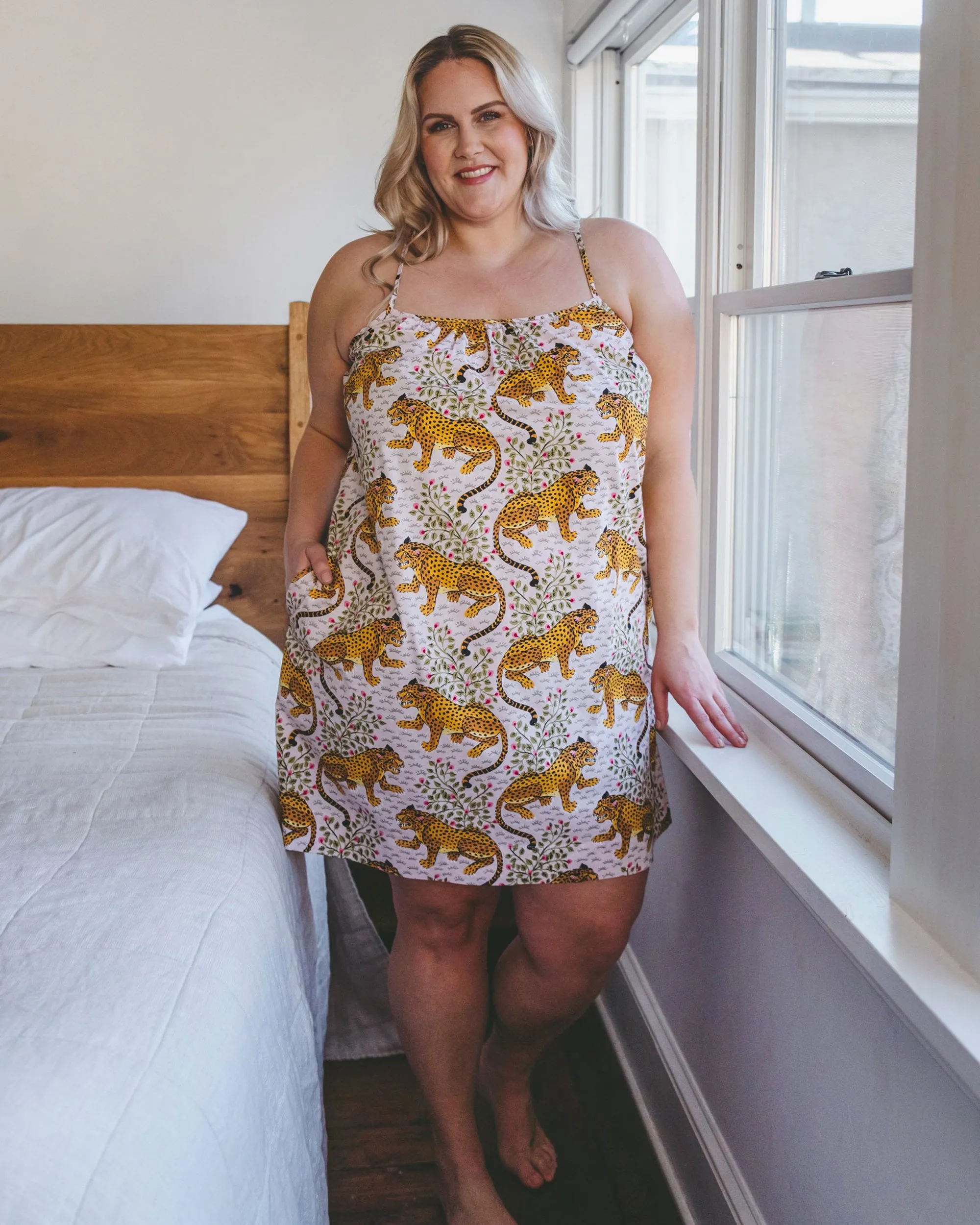 Bagheera - Cami Nightgown - Blush sold by Printfresh product image thumbnail 2