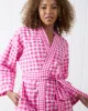 Garden Gingham - Getting Ready Robe - Pink Spritz sold by Printfresh
