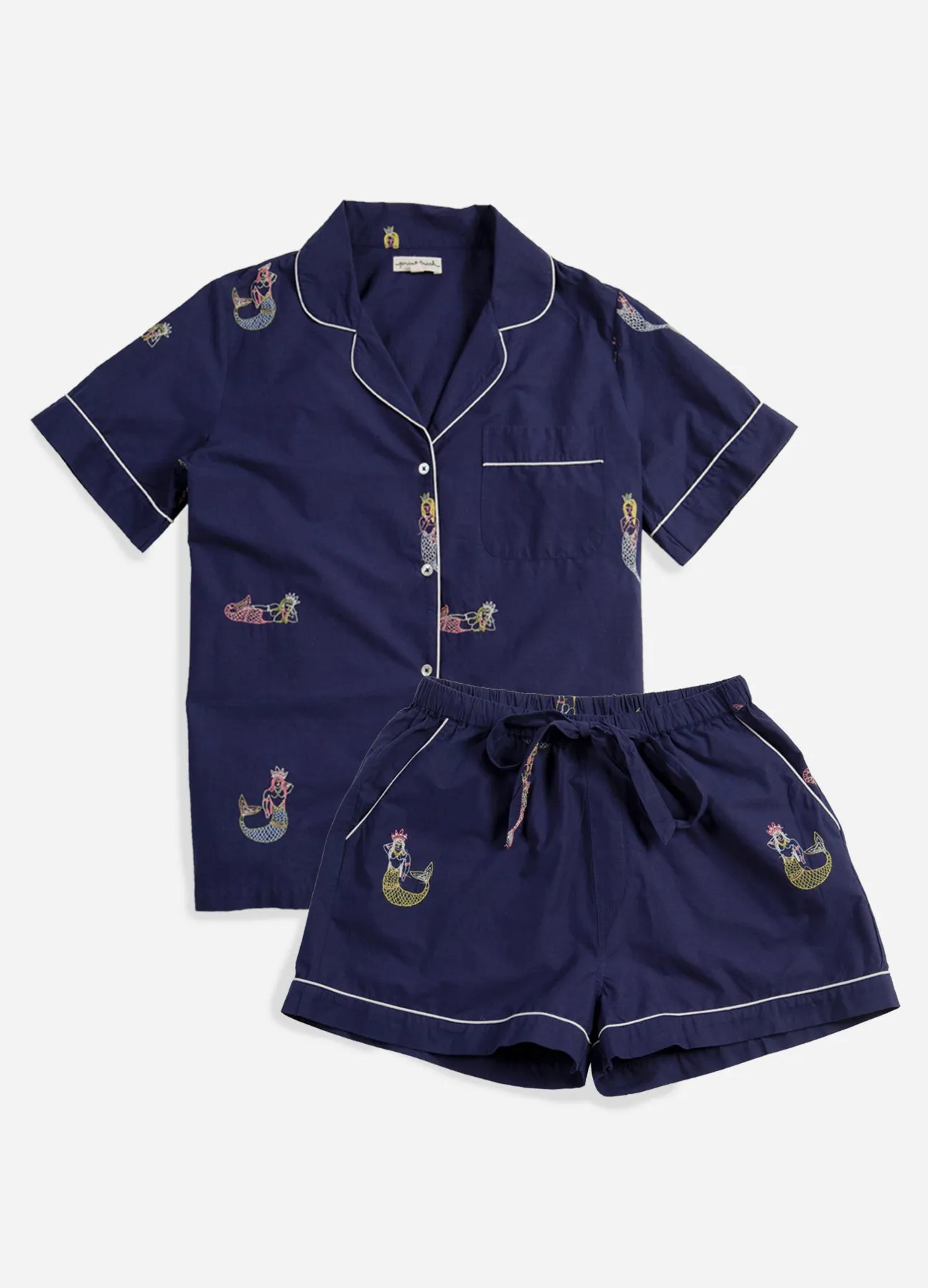 Daughters of Triton - Short Sleep Set - Indigo sold by Printfresh product image thumbnail 3