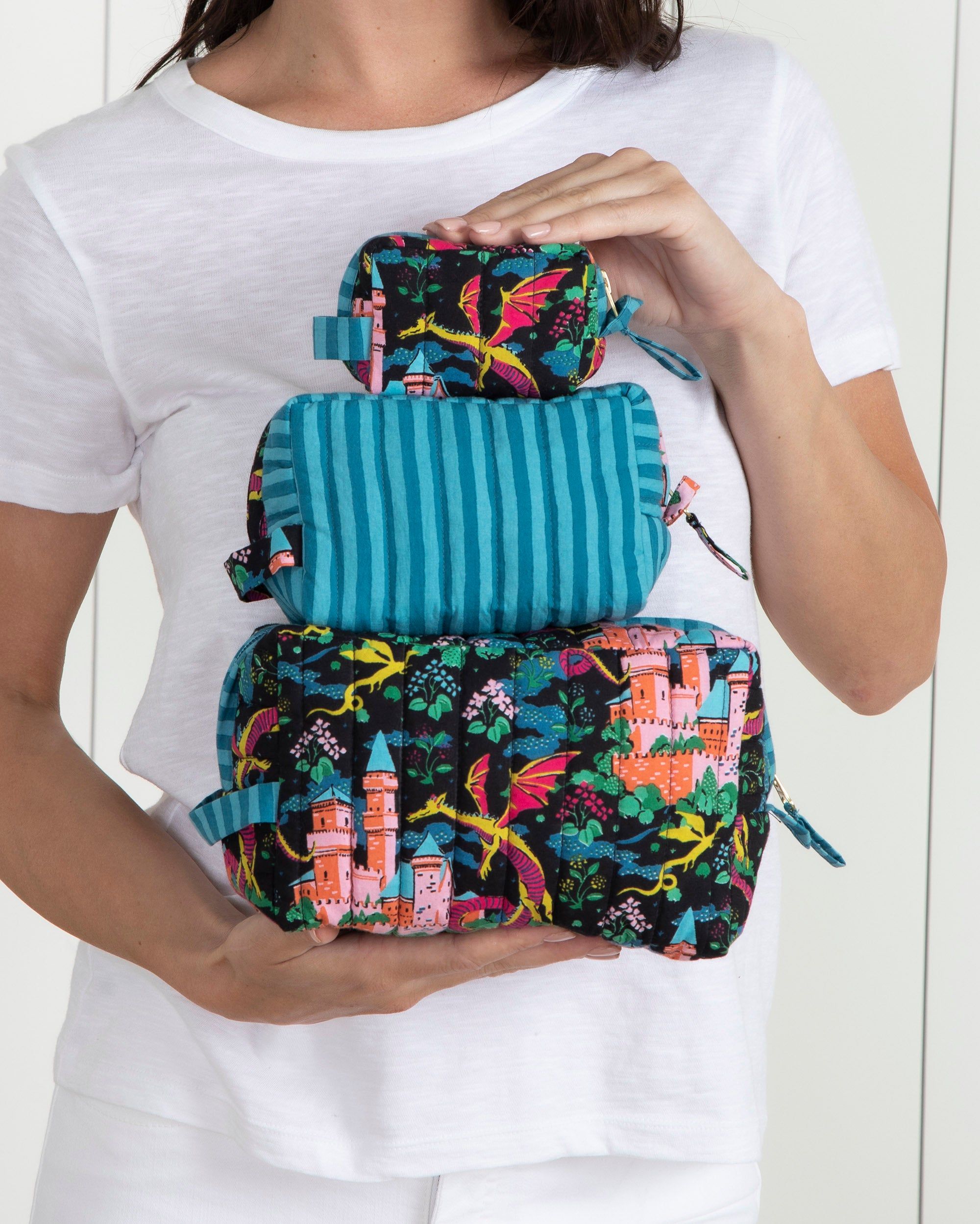 Dragon Dreams - Three's Best Pouch Set - Chalkboard sold by Printfresh