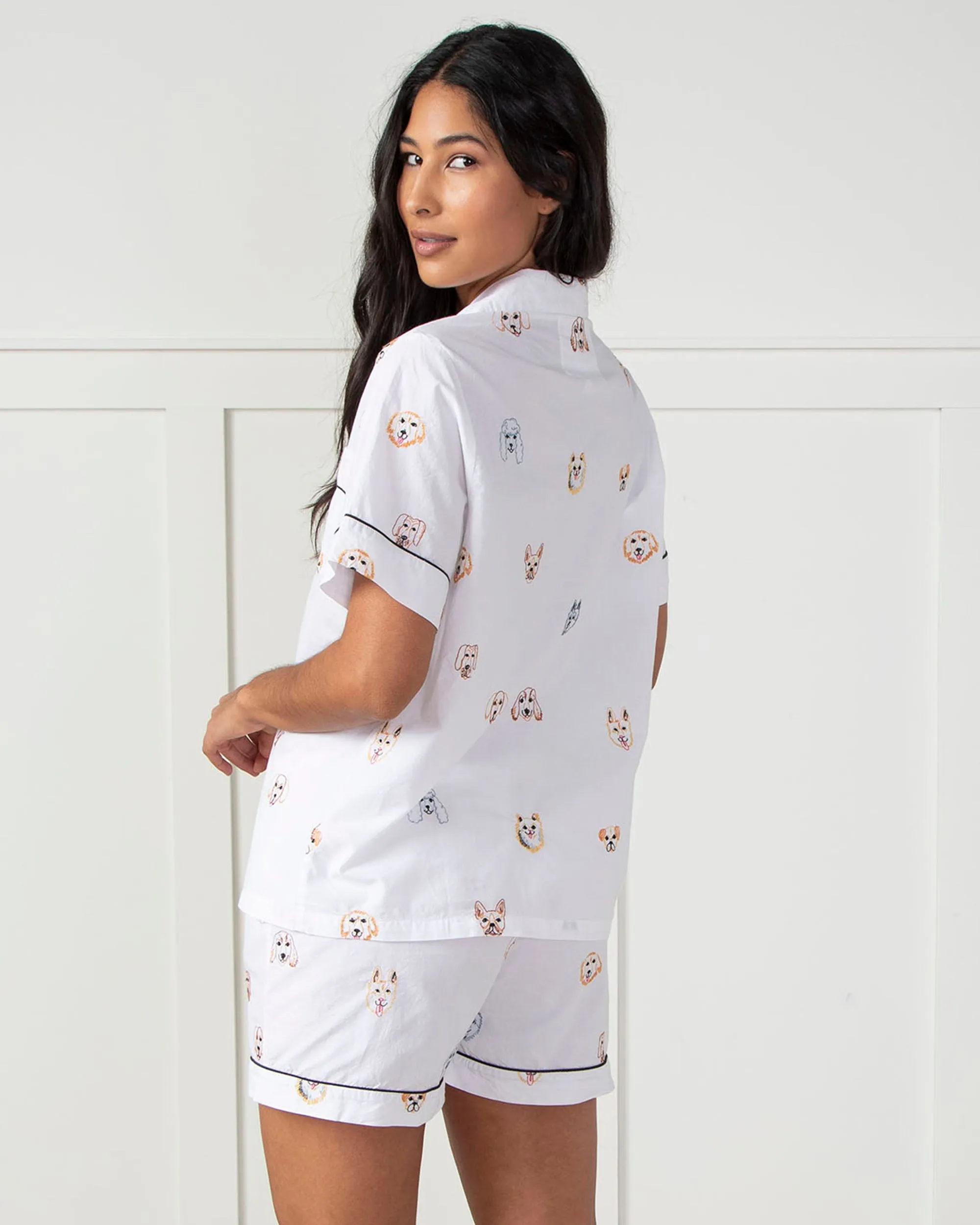 Happy Hounds - Short PJ Set - Cloud sold by Printfresh product image thumbnail 5