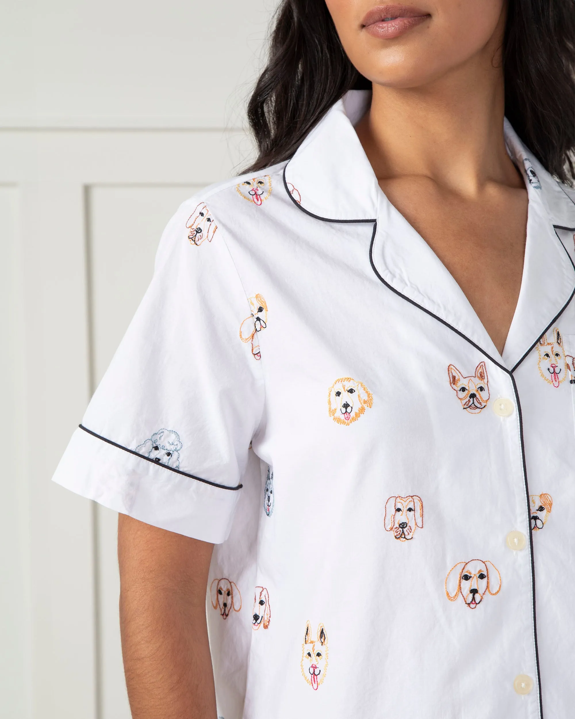 Happy Hounds - Short PJ Set - Cloud sold by Printfresh product image thumbnail 2