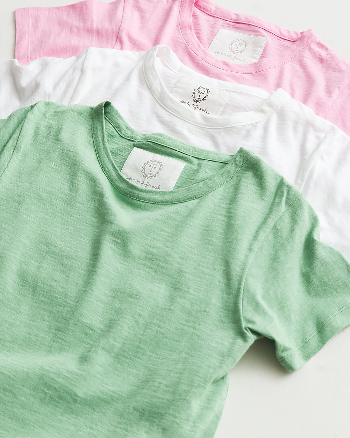 Saturday Tee - Knit T-Shirt 3-Pack - Spa Green/Pink Corvette/Cloud sold by Printfresh product image thumbnail 2