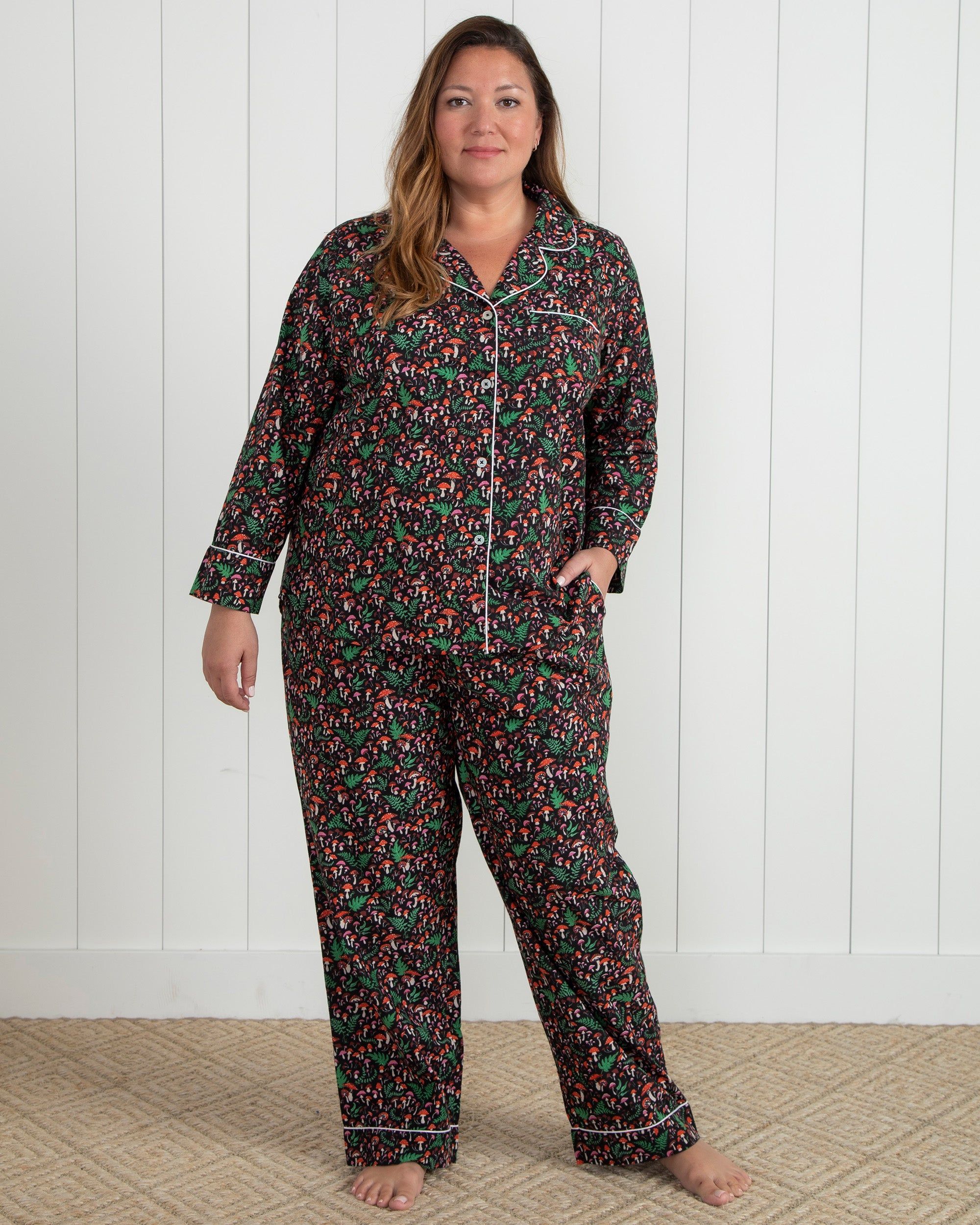 Toadstools - Petite Long Sleep Set - Ink sold by Printfresh product image thumbnail 2