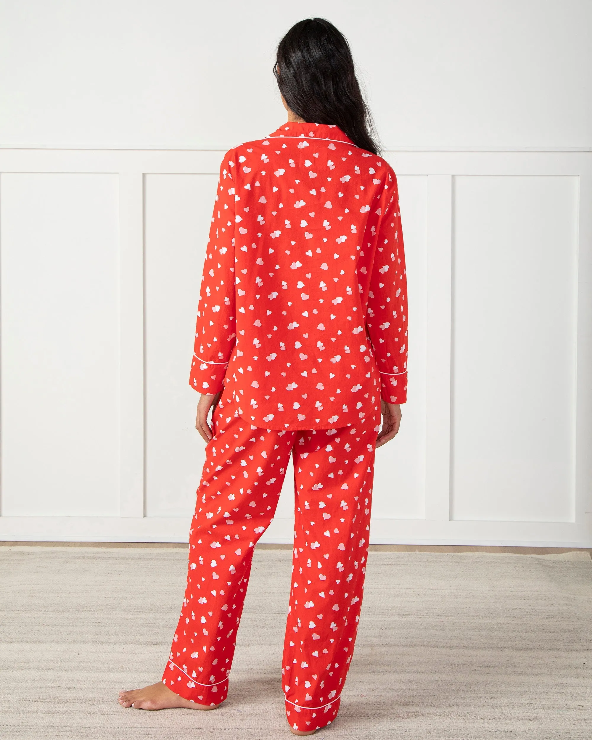 PF + Pencil & Paper Co. Heartbreaker - Tall Long PJ Set - Ruby sold by Printfresh product image thumbnail 4