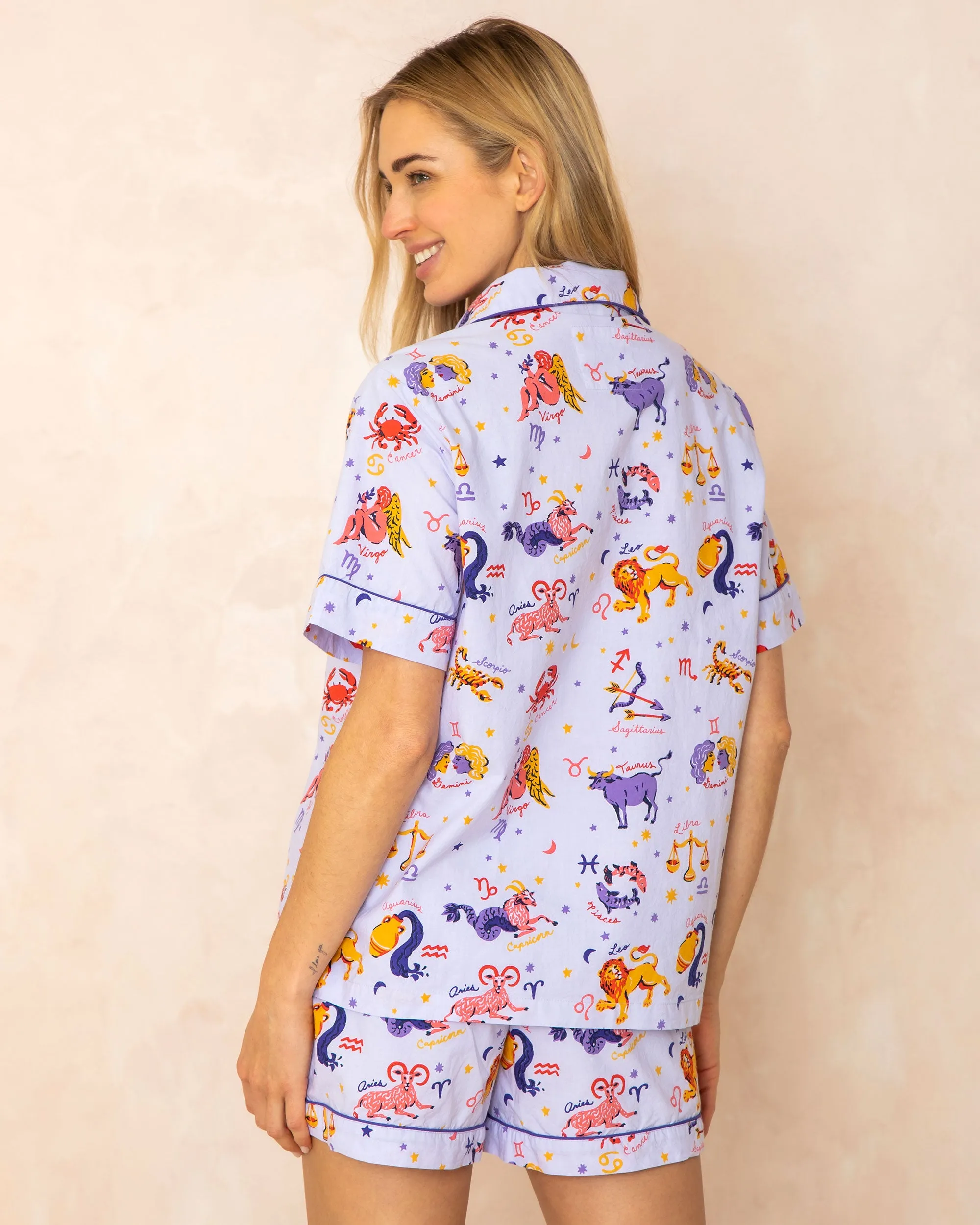 What's Your Sign - Short Sleep Set - Lavender sold by Printfresh product image thumbnail 5