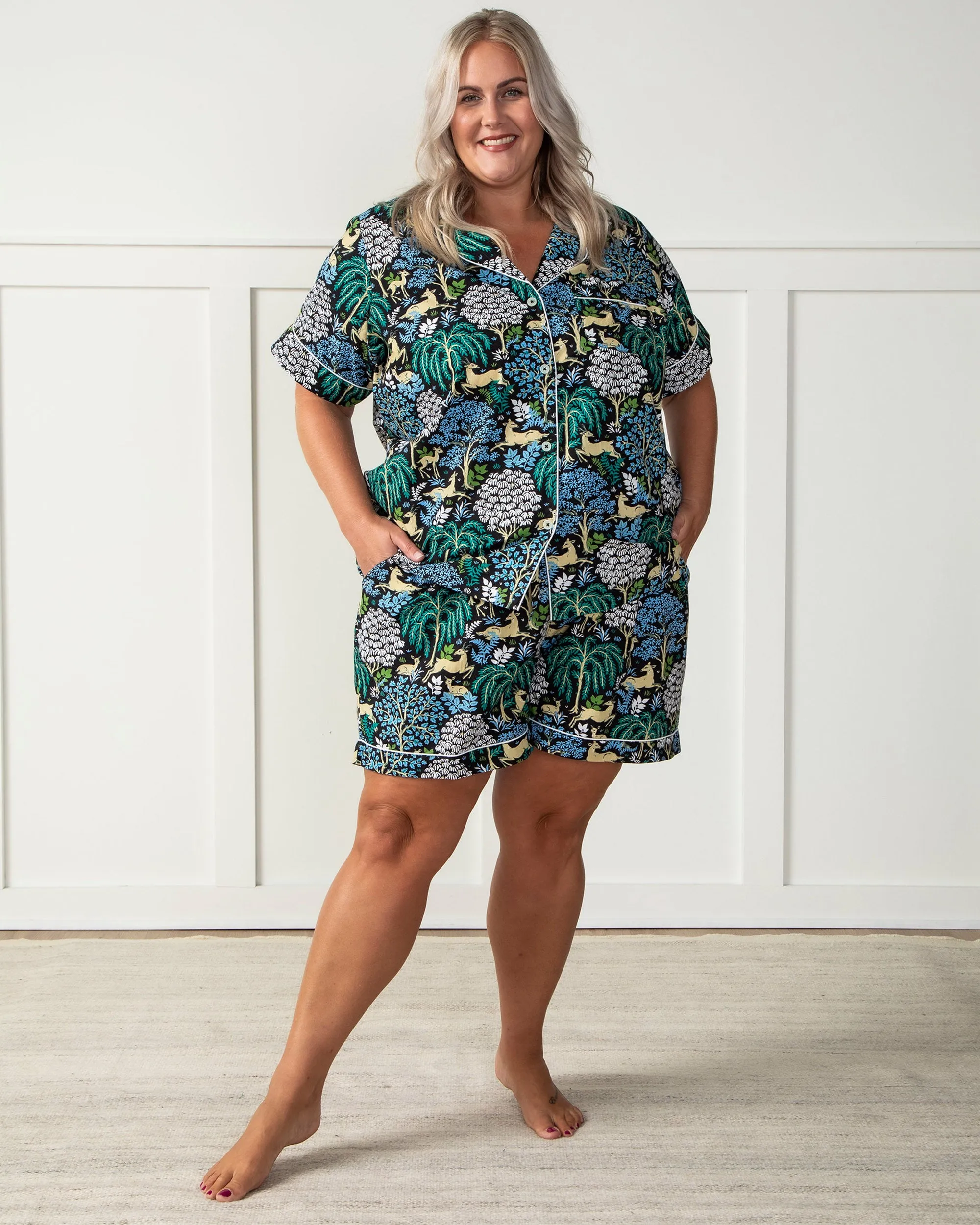 Dashing Deer - Short PJ Set - Ink sold by Printfresh product image thumbnail 4