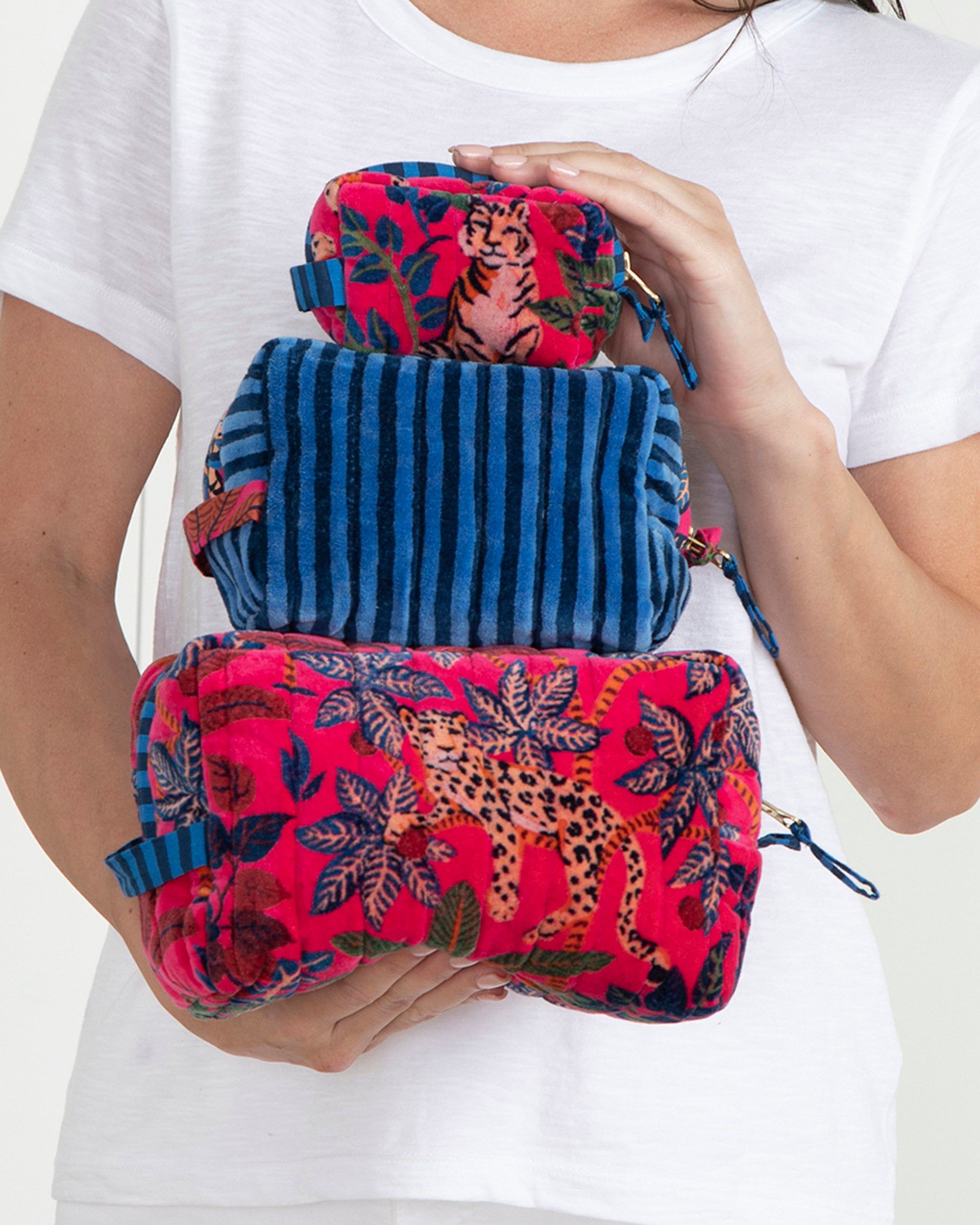 Big Cat Energy - Velvet Three's Best Pouch Set - Fuchsia sold by Printfresh