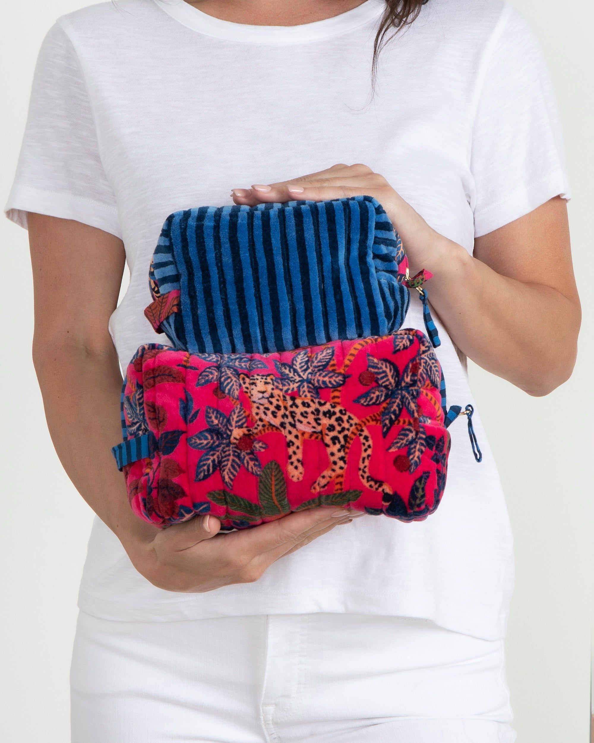 Big Cat Energy - Velvet Three's Best Pouch Set - Fuchsia sold by Printfresh product image thumbnail 5