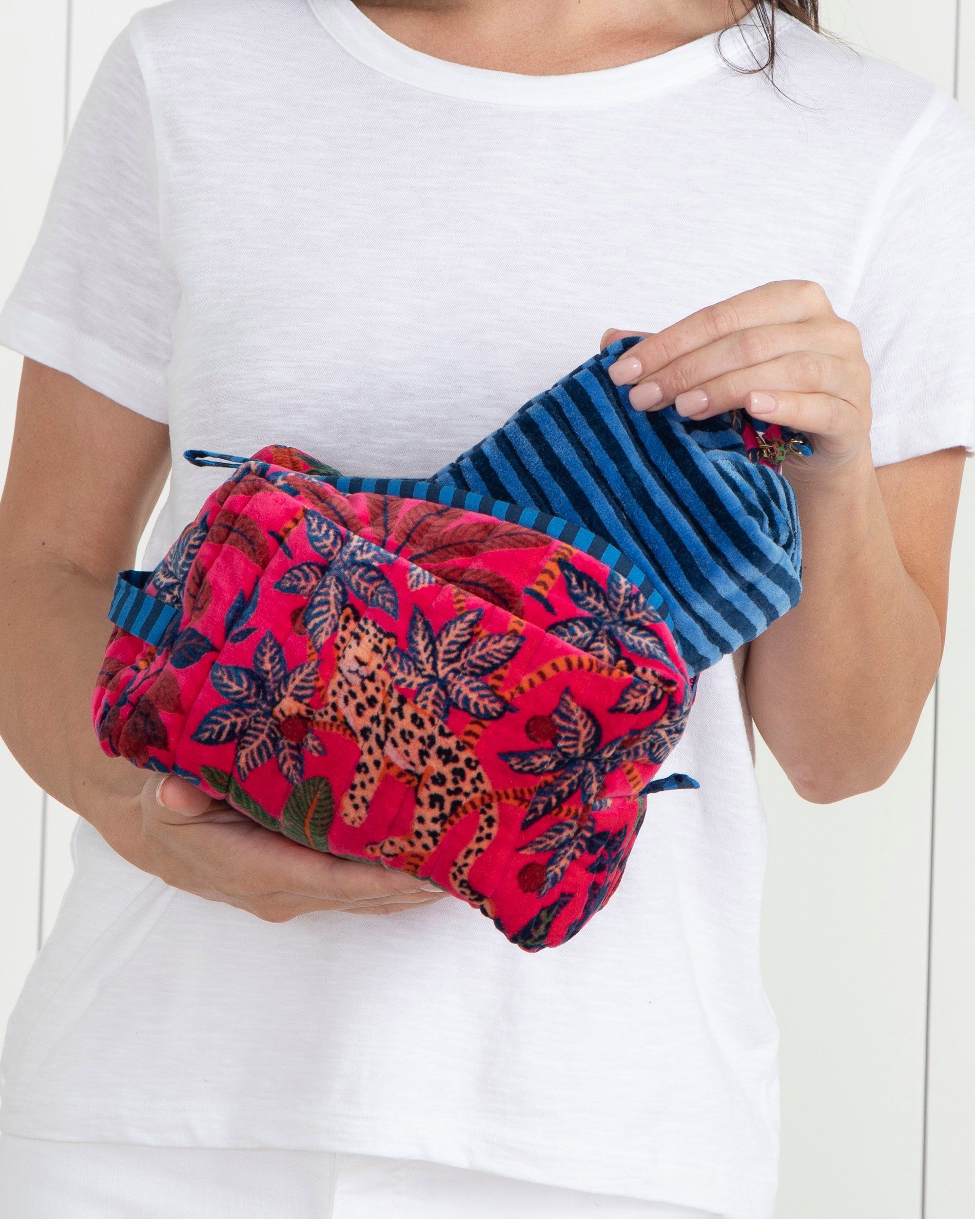 Big Cat Energy - Velvet Three's Best Pouch Set - Fuchsia sold by Printfresh product image thumbnail 2