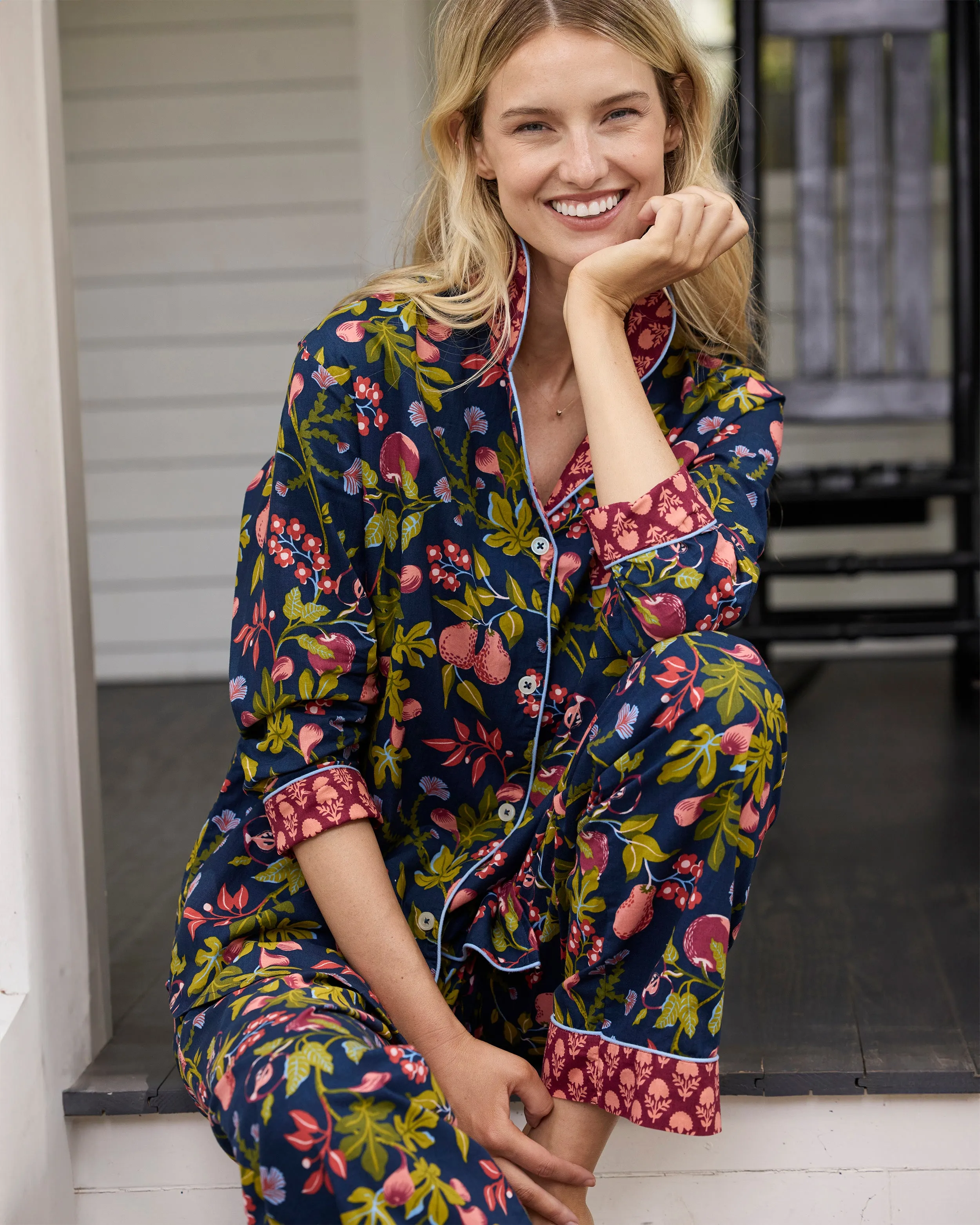 Pomme & Poire - Petite Long PJ Set - Good Evening sold by Printfresh