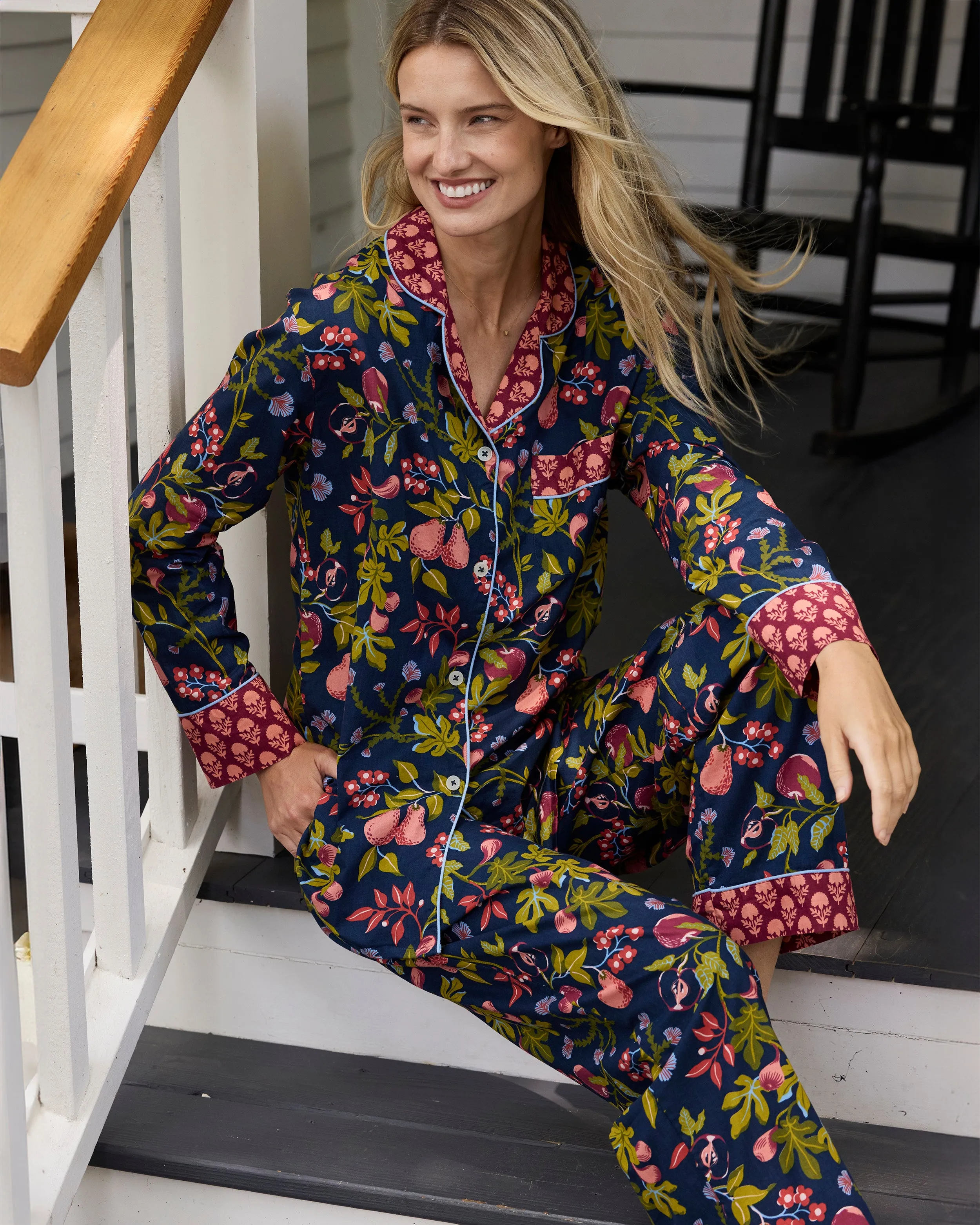 Pomme & Poire - Petite Long PJ Set - Good Evening sold by Printfresh product image thumbnail 5