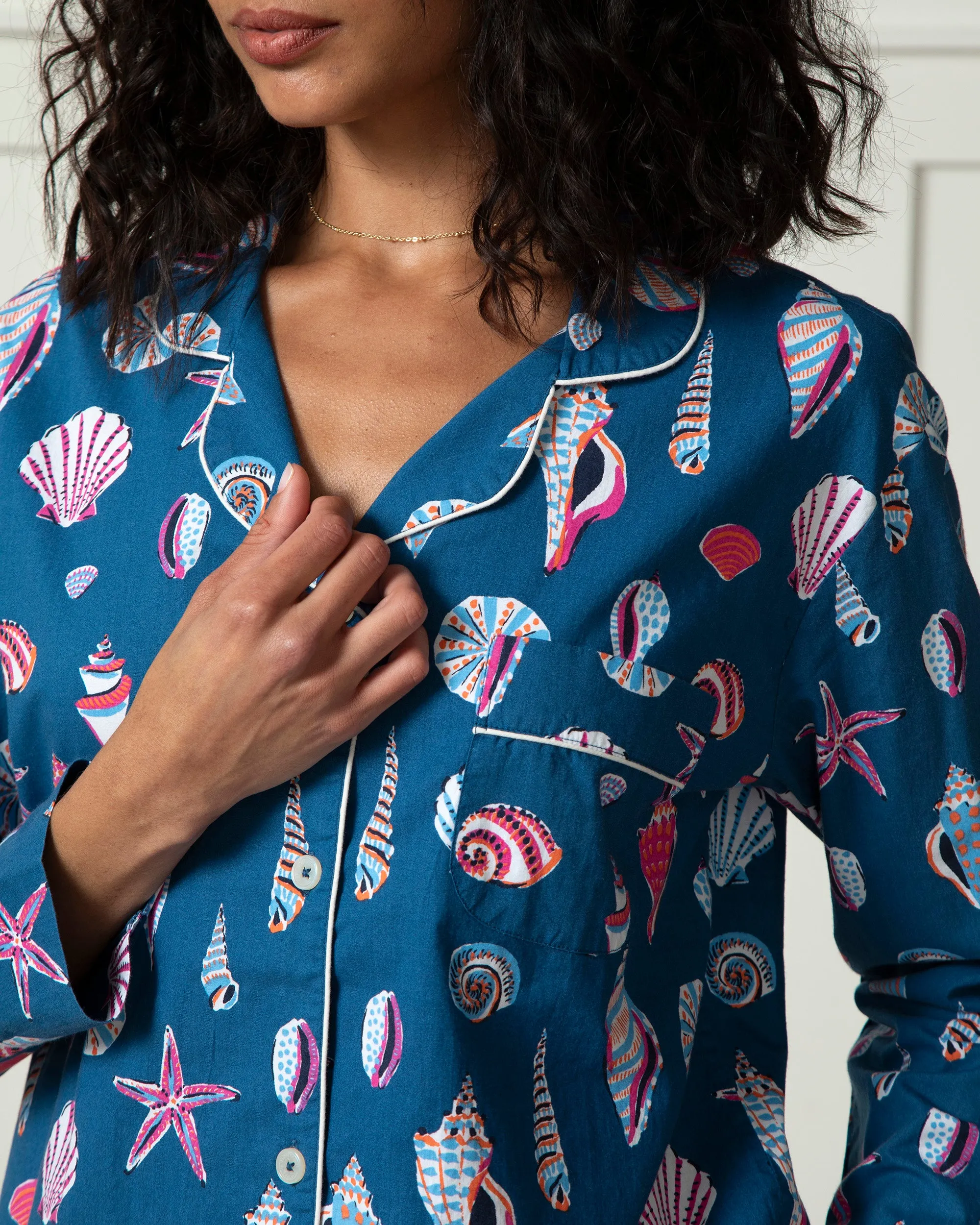 Beachcomber - Long PJ Set - Shoreline Blue sold by Printfresh product image thumbnail 4