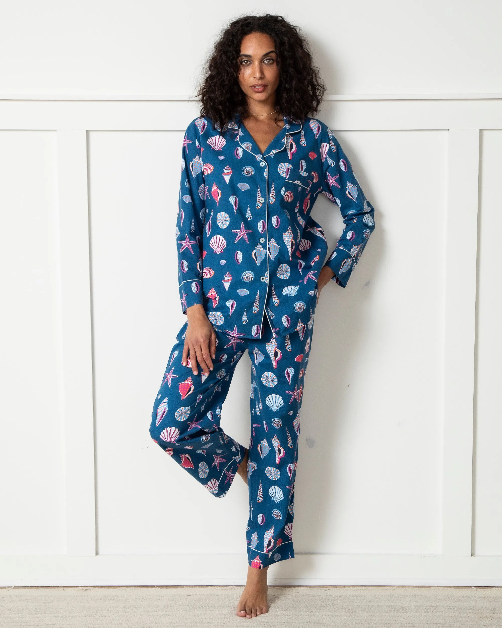 Beachcomber - Long PJ Set - Shoreline Blue sold by Printfresh product image thumbnail 3