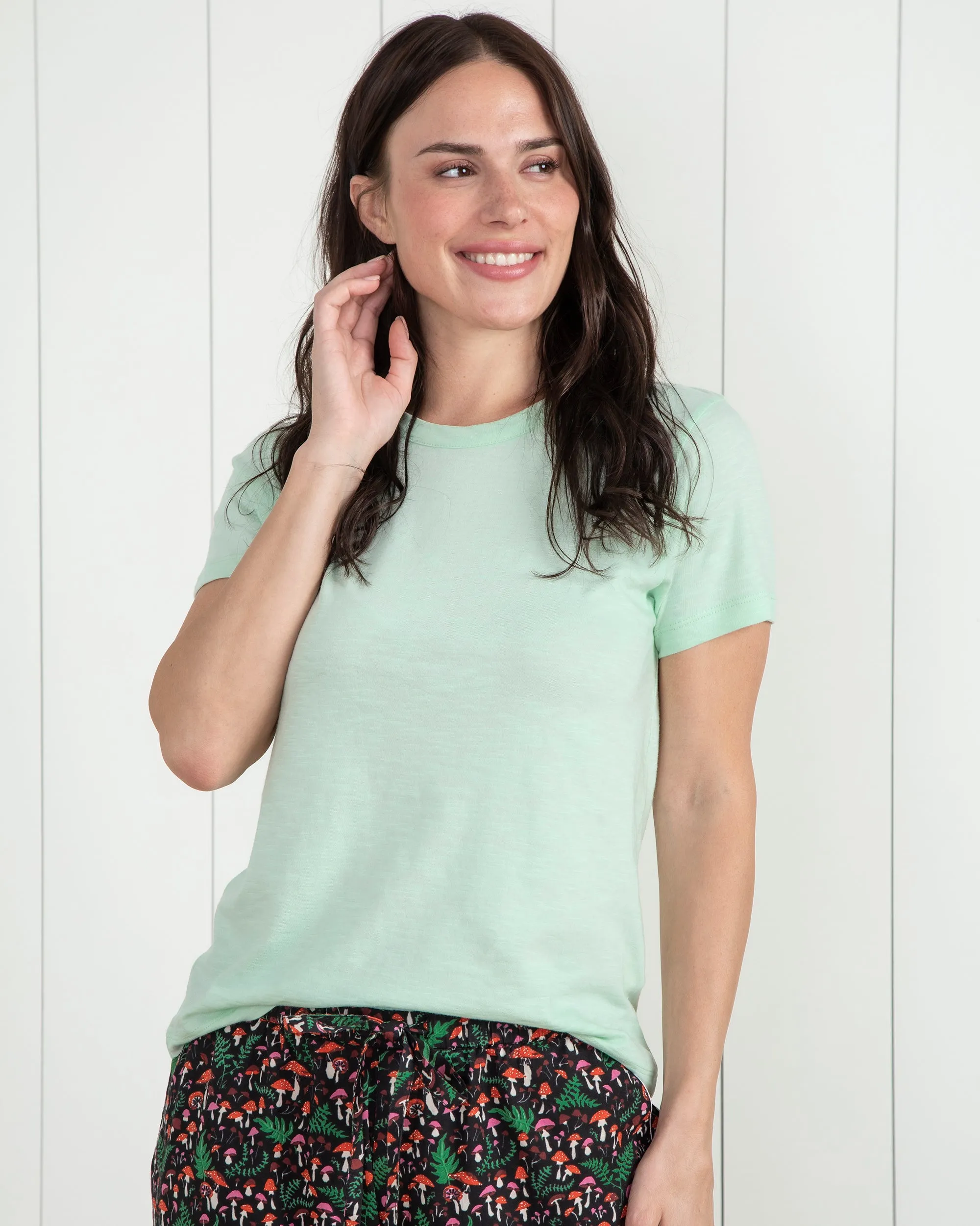 Fresh Mint - Saturday Tee - Knit T-Shirt sold by Printfresh