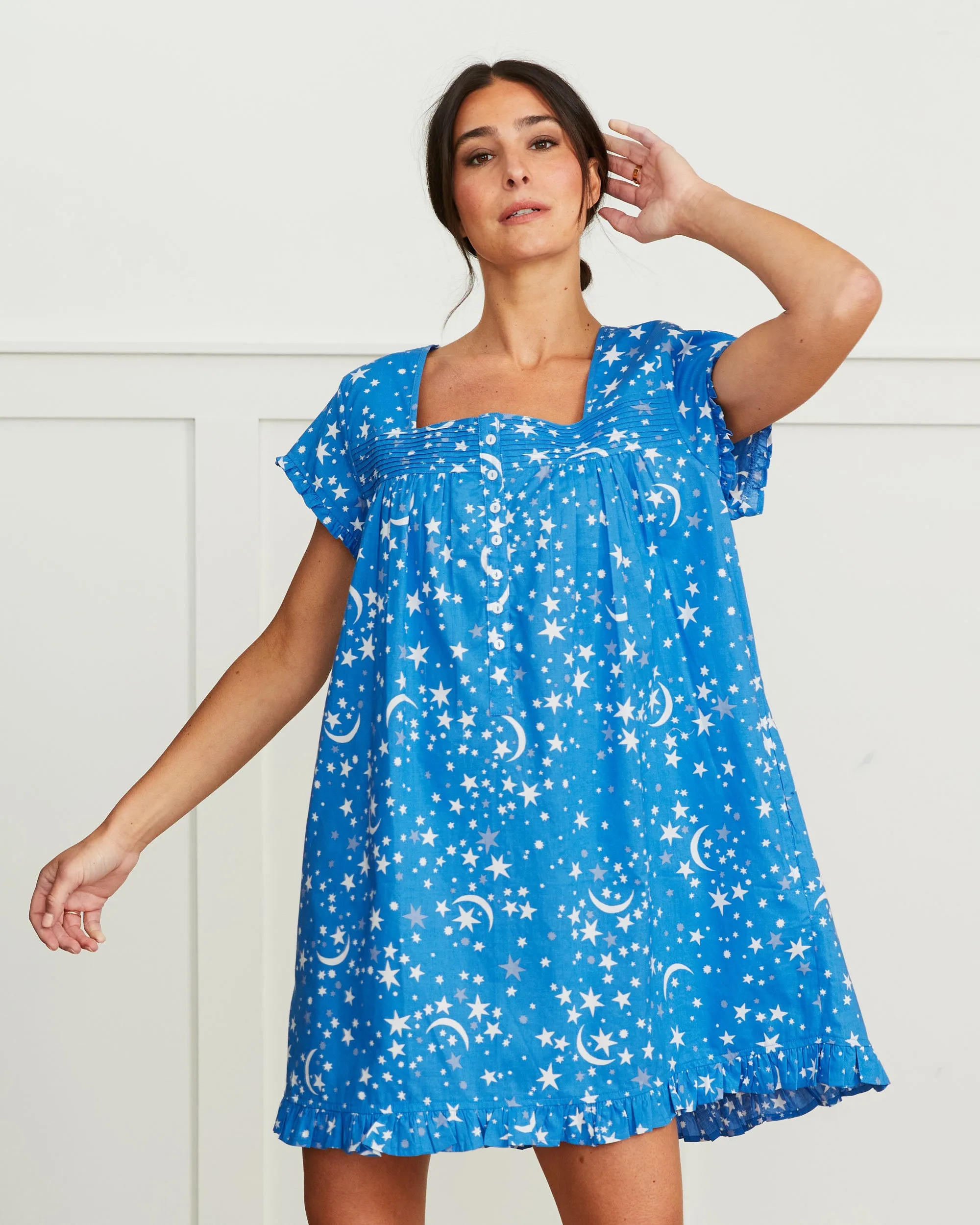Celestial Skies - Pintuck Nightgown - Beyond the Sea sold by Printfresh product image thumbnail 4