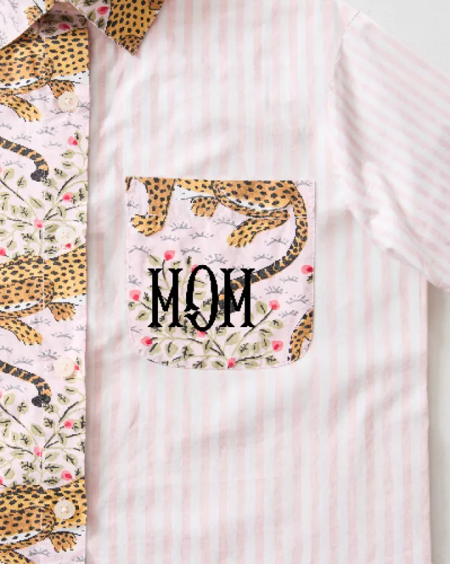 Bagheera - Everyday Button Down - Blush sold by Printfresh