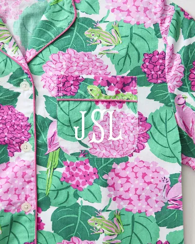 Secret Garden - Sleep Shirt - Pink Hydrangea sold by Printfresh