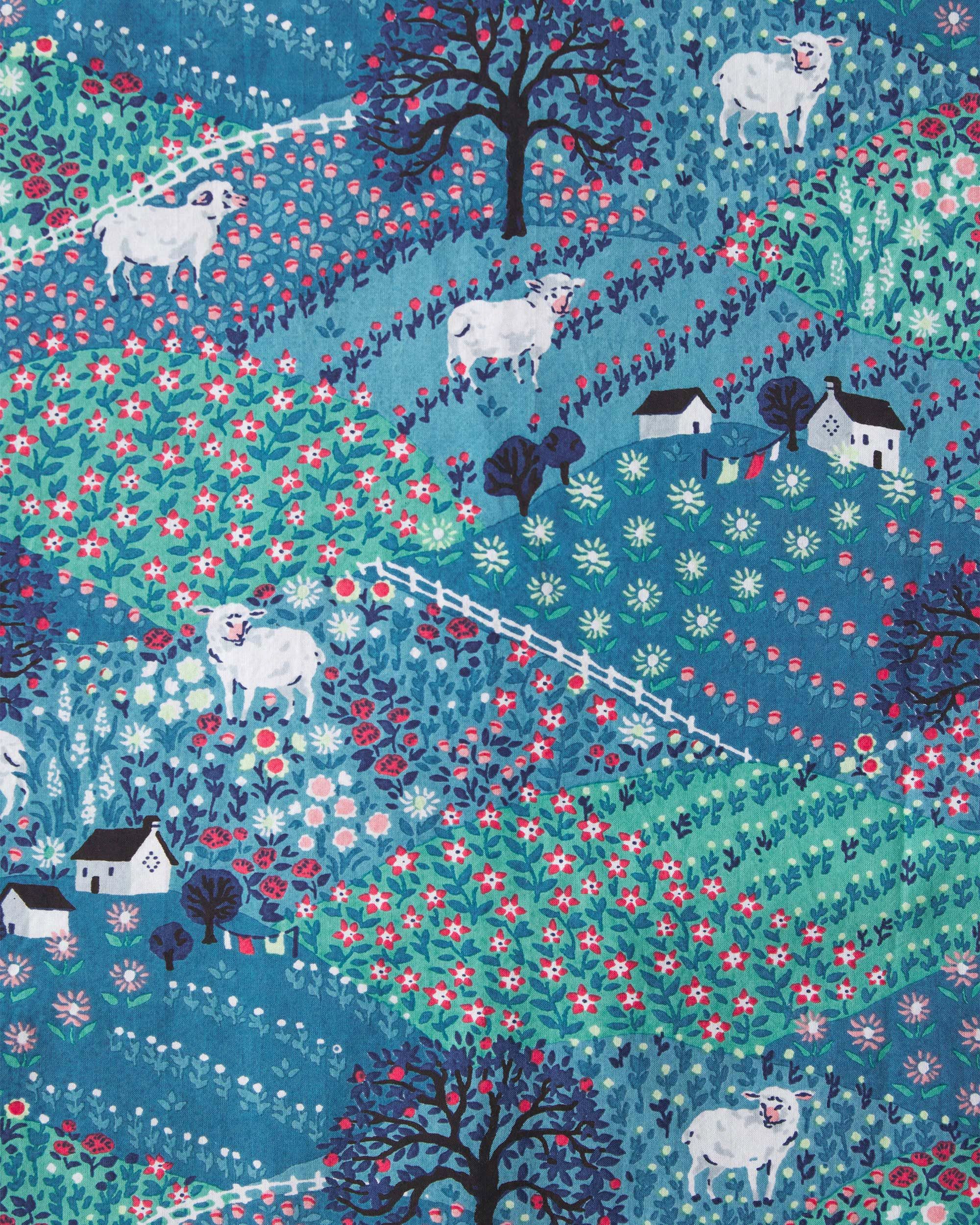 Rolling Hills - Petite Short Sleep Set - Blue Ribbon sold by Printfresh product image thumbnail 4