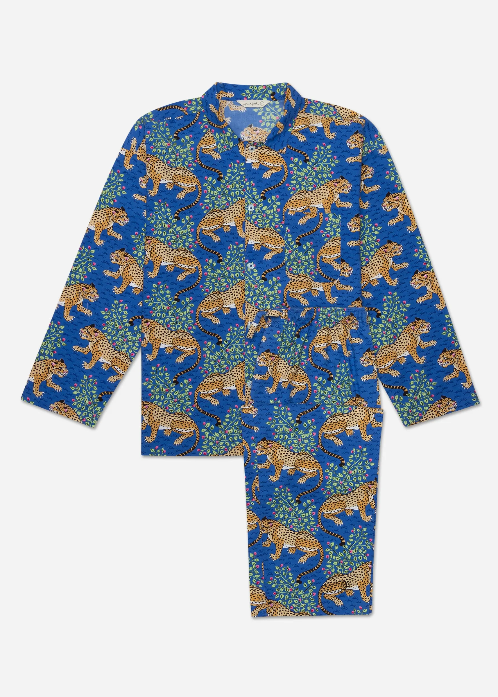 Bagheera - Men's Long PJ Set - Sapphire sold by Printfresh product image thumbnail 2