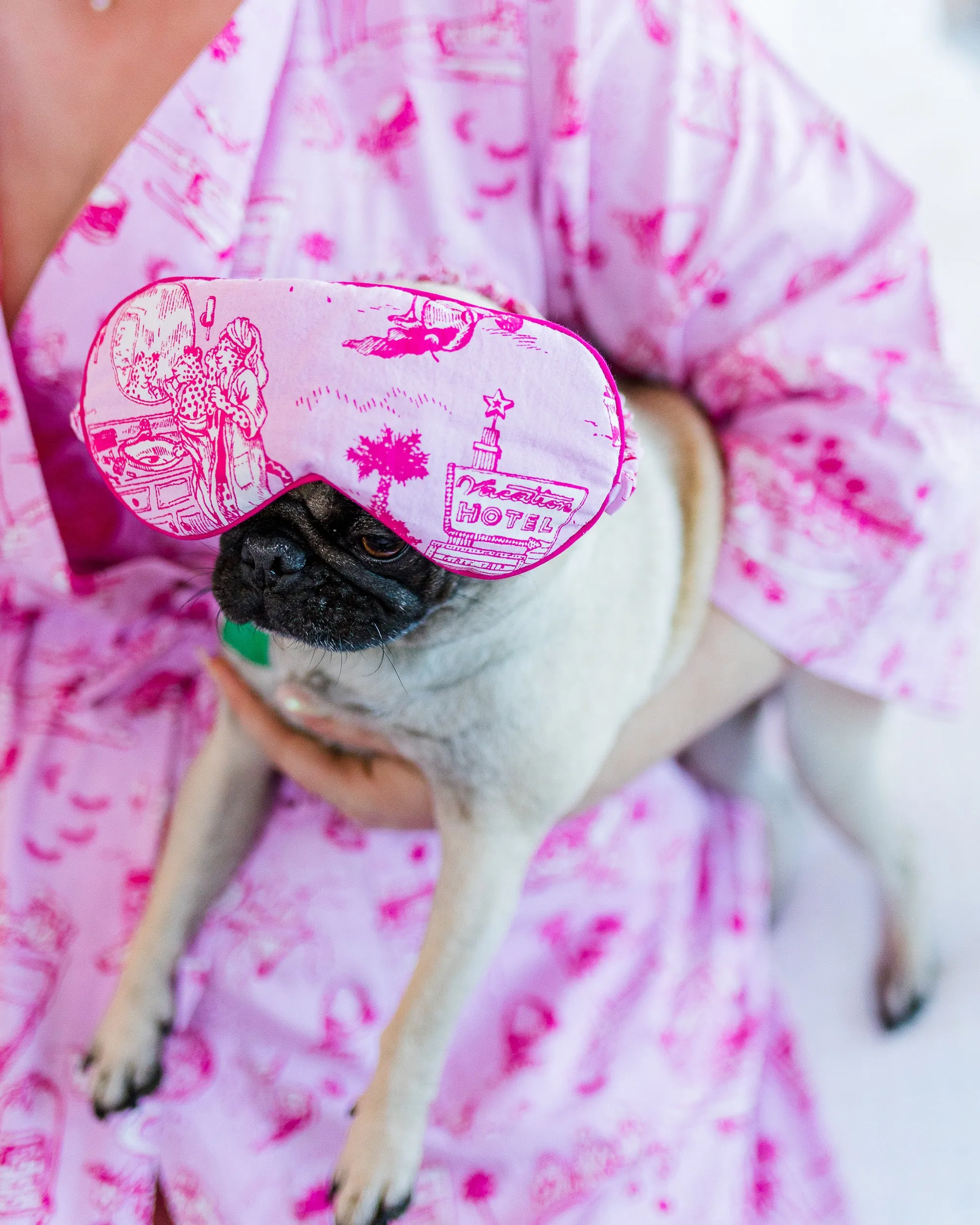 PF x Sean Taylor Girls' Trip Toile - Eye Mask - Rose sold by Printfresh product image thumbnail 3