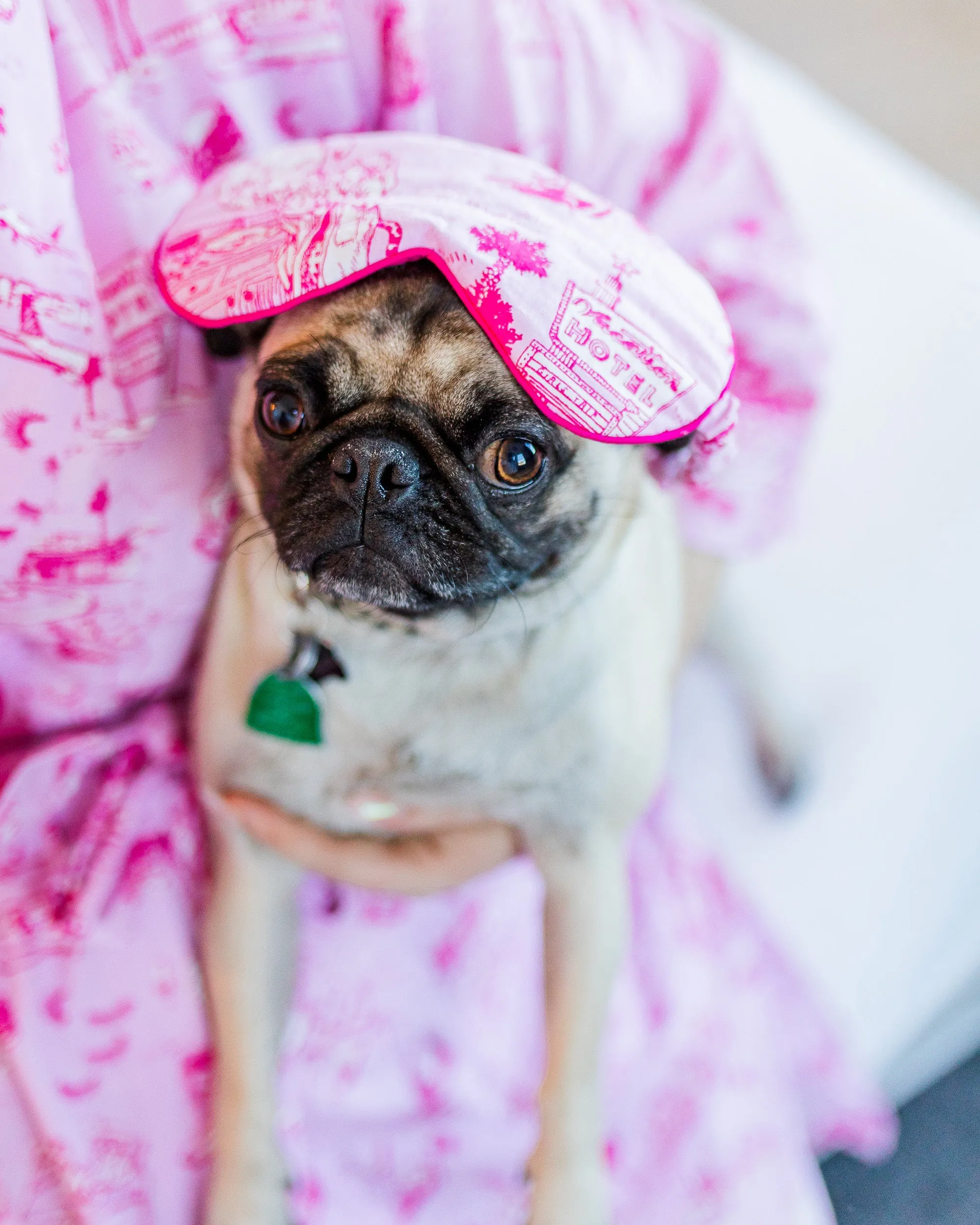 PF x Sean Taylor Girls' Trip Toile - Eye Mask - Rose sold by Printfresh product image thumbnail 5