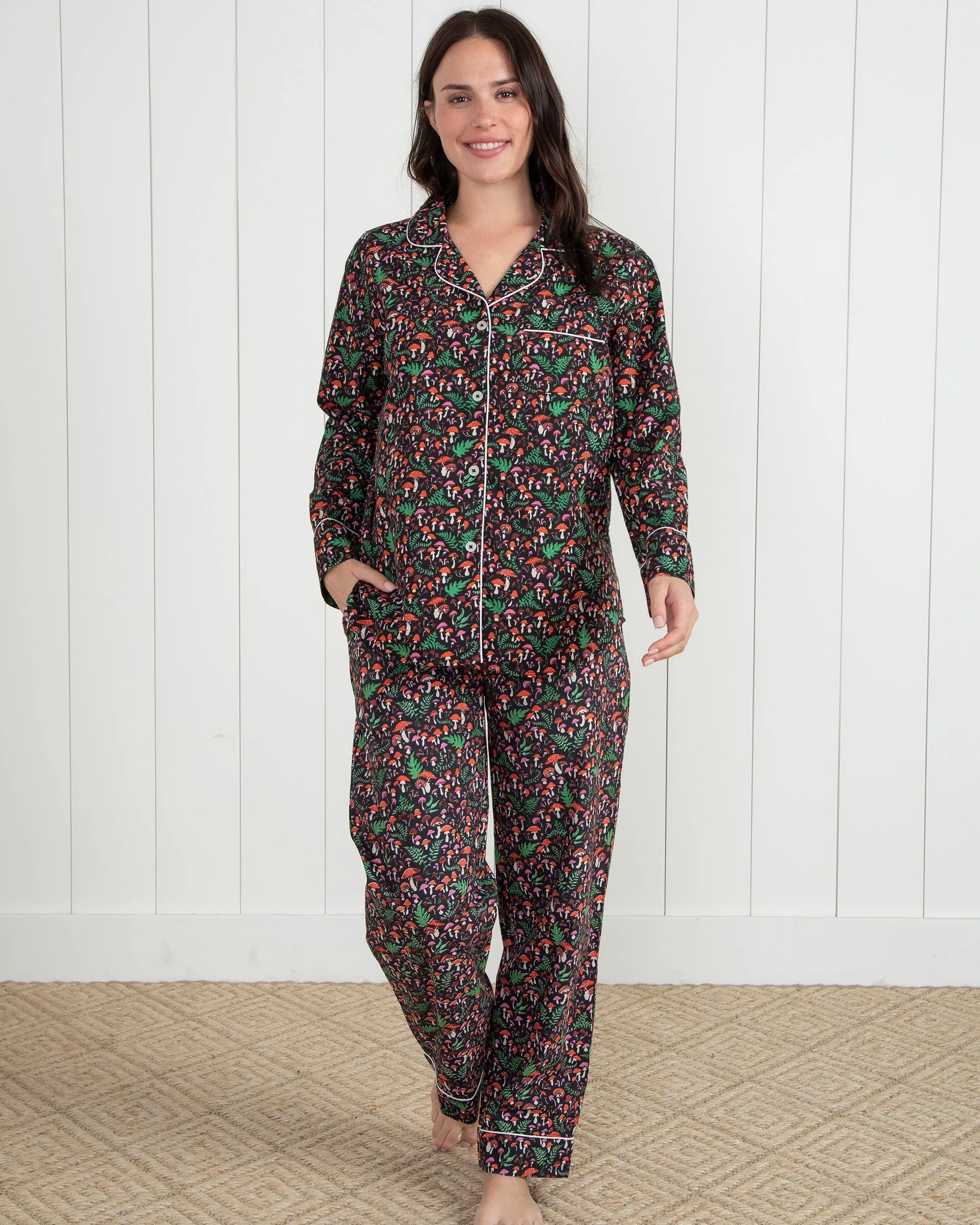 Toadstools - Long PJ Set - Ink sold by Printfresh product image thumbnail 5