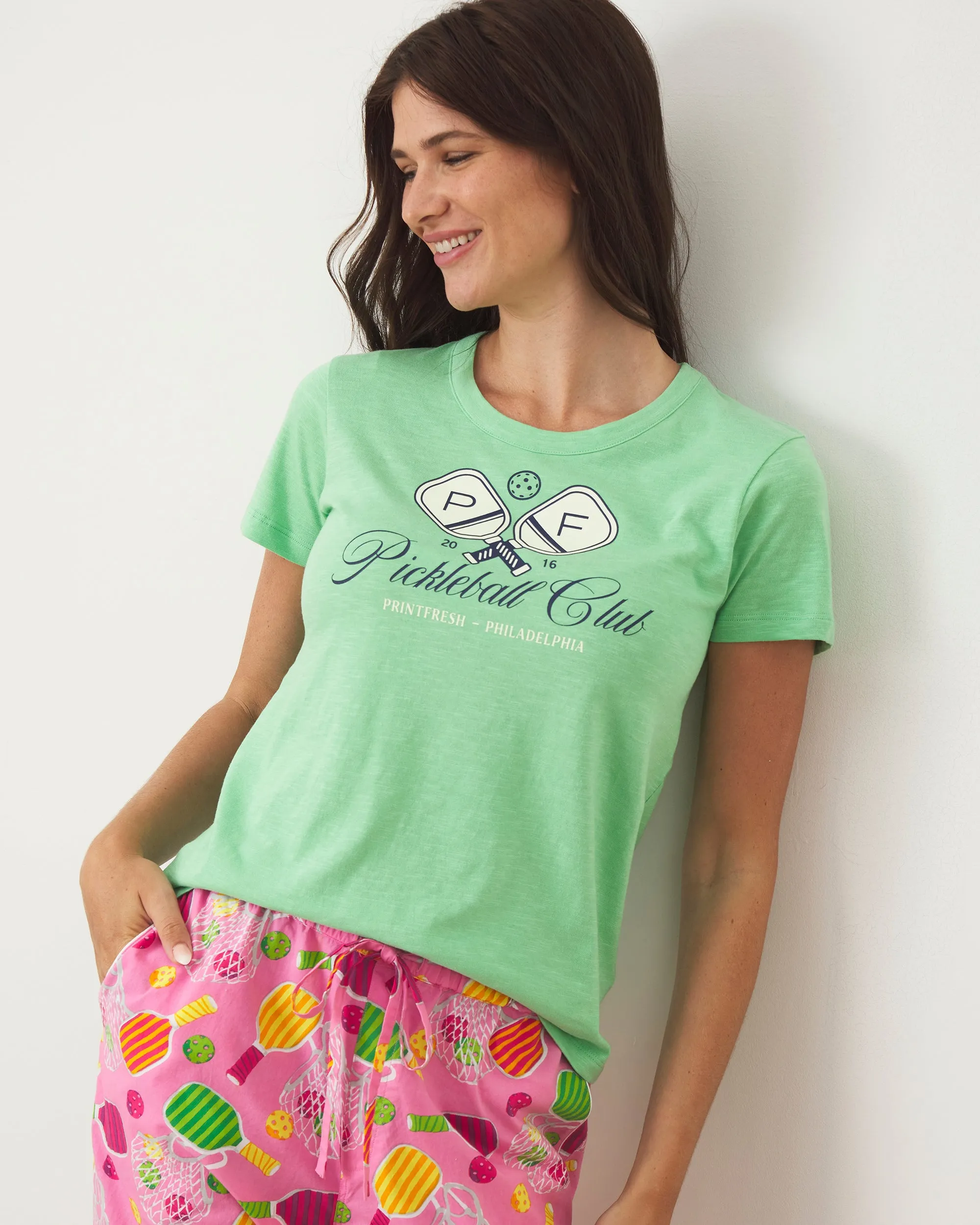 Pickleball Club - Saturday Graphic Tee - Avocado sold by Printfresh product image thumbnail 5