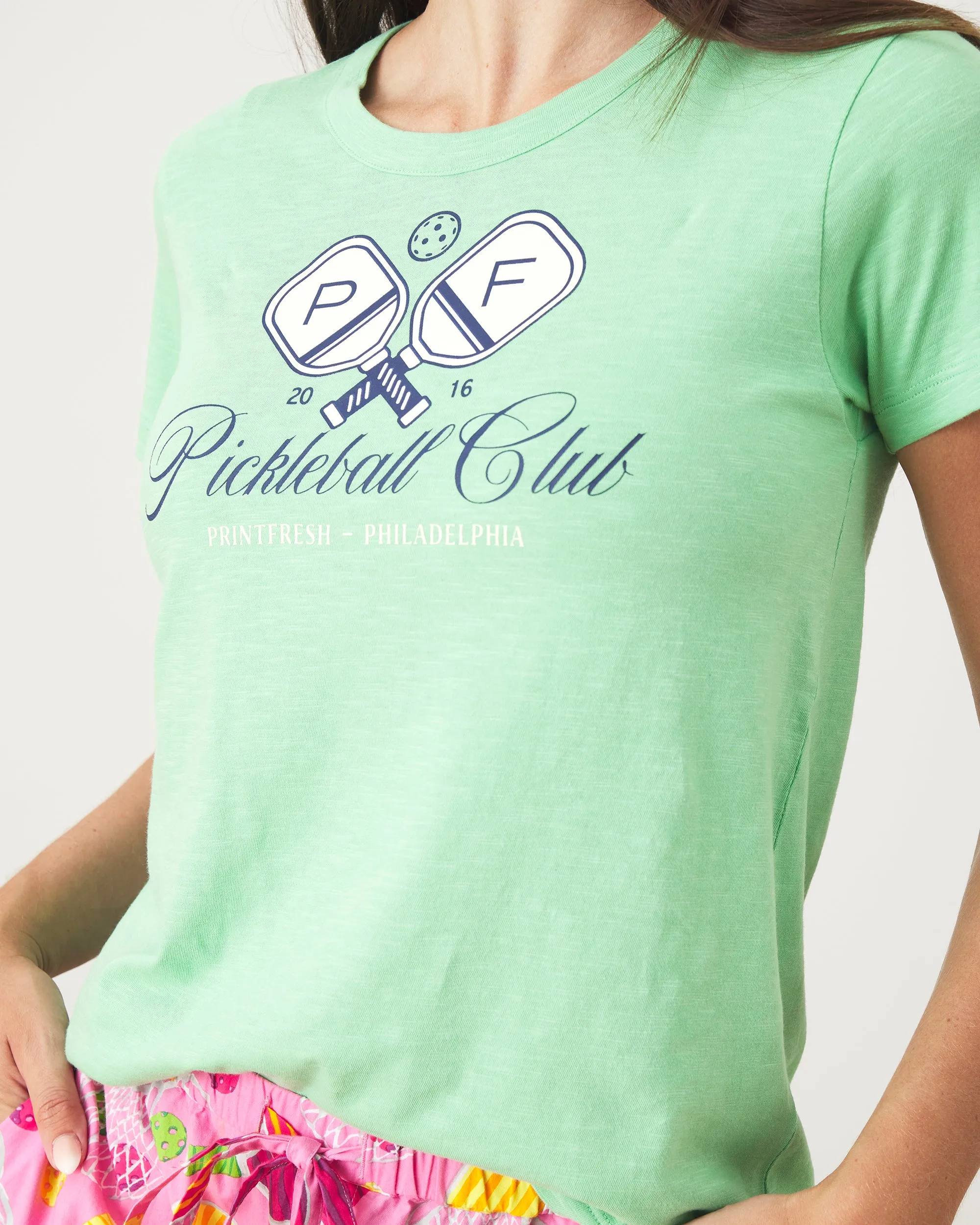 Pickleball Club - Saturday Graphic Tee - Avocado sold by Printfresh product image thumbnail 3