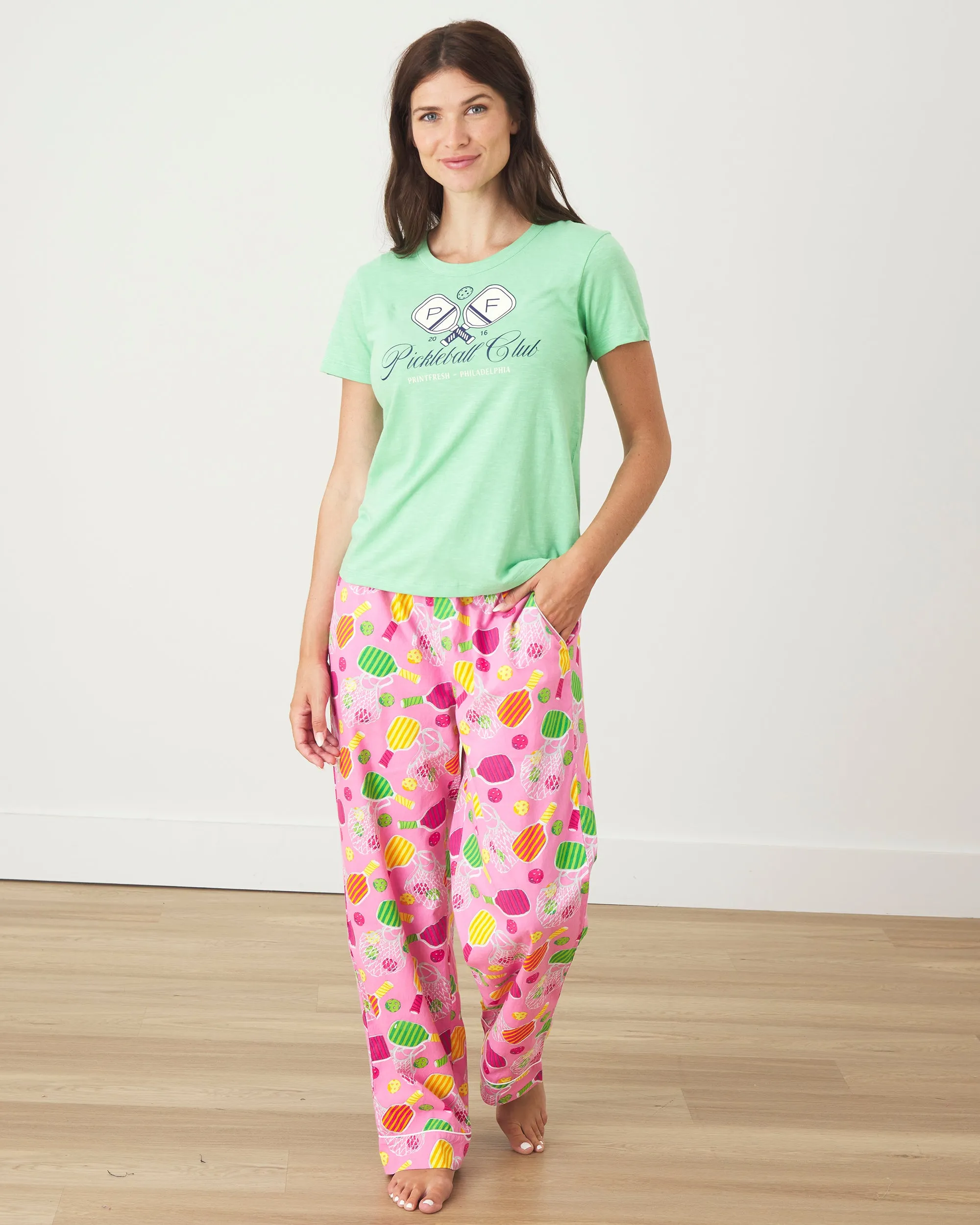 Pickleball Club - Saturday Graphic Tee - Avocado sold by Printfresh product image thumbnail 2