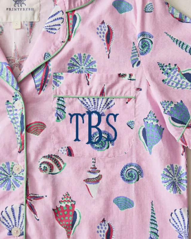 Beachcomber  - Short Sleeve Top & Cropped Pants Set - Pink Sand sold by Printfresh