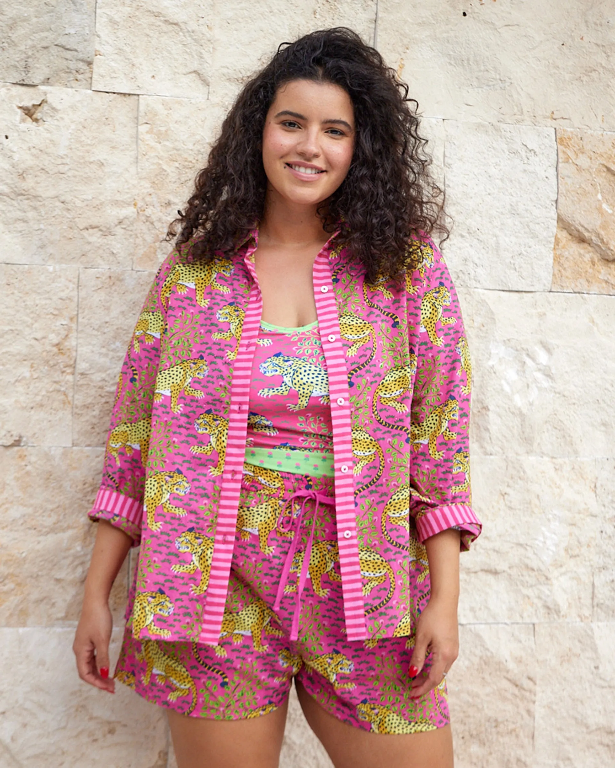 Bagheera - Salt Air 2 Piece Set - Hot Pink sold by Printfresh