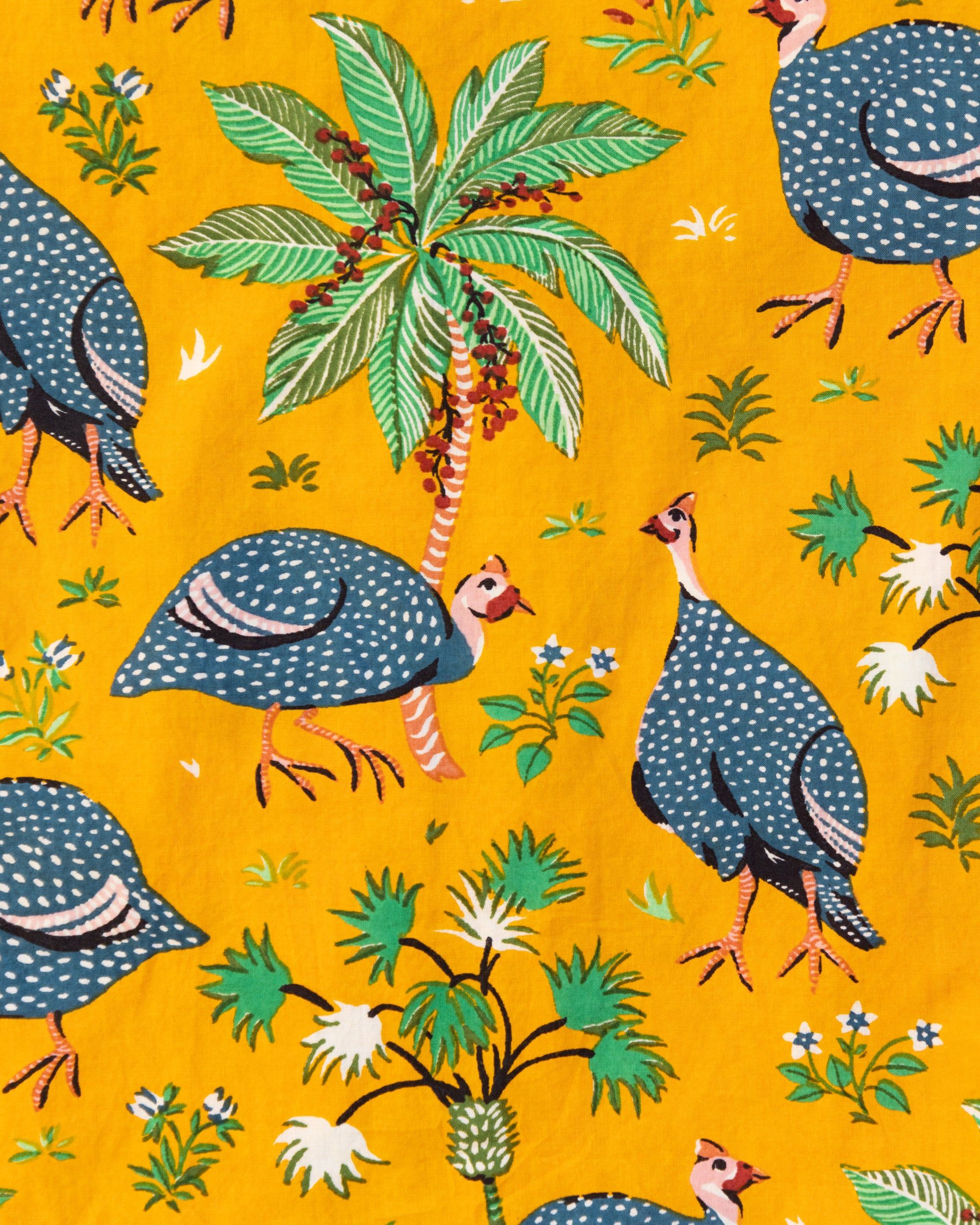 Guinea Hens - Cami Cropped Pants Set - Marigold sold by Printfresh product image thumbnail 6