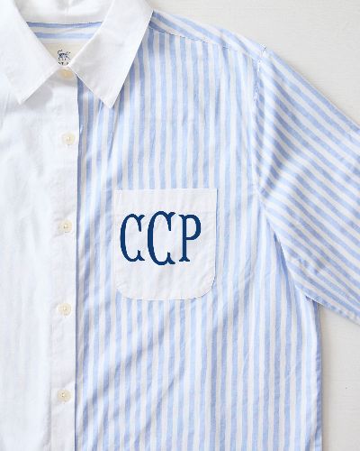 Weekend Stripes - Everyday Button Down - Blue Skies sold by Printfresh