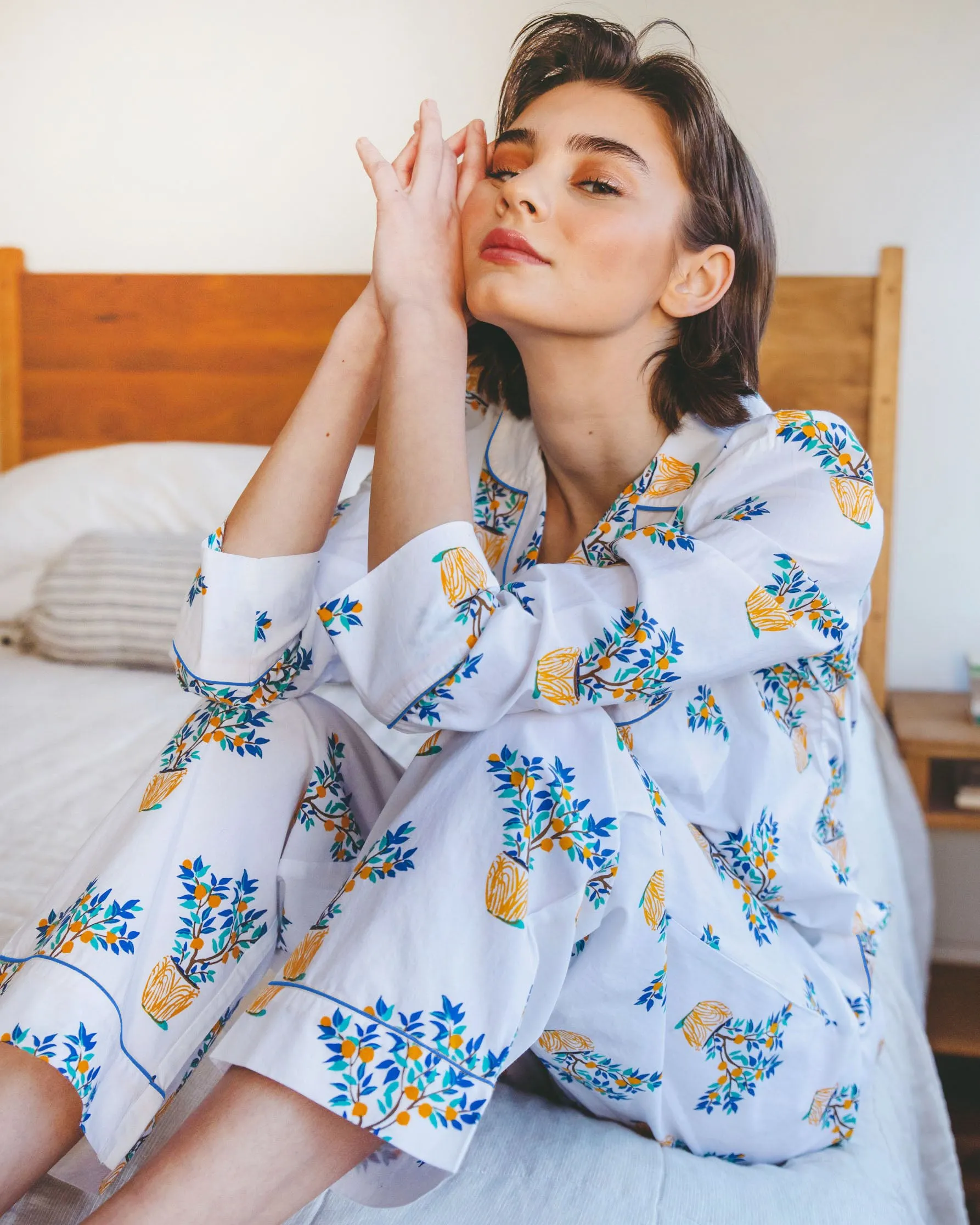 Lemon Tree - Long Sleep Set - Cloud sold by Printfresh product image thumbnail 2