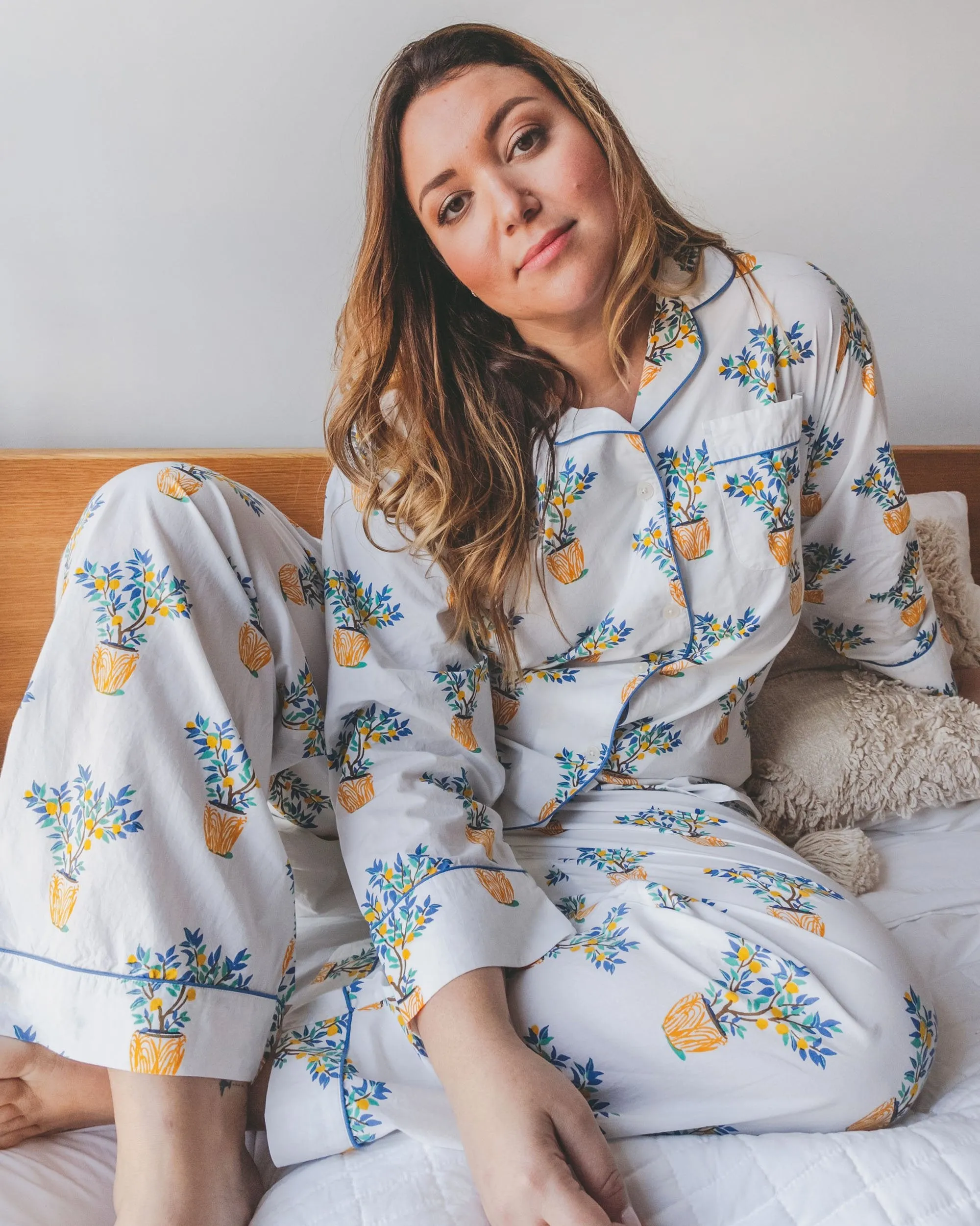 Lemon Tree - Long Sleep Set - Cloud sold by Printfresh product image thumbnail 4