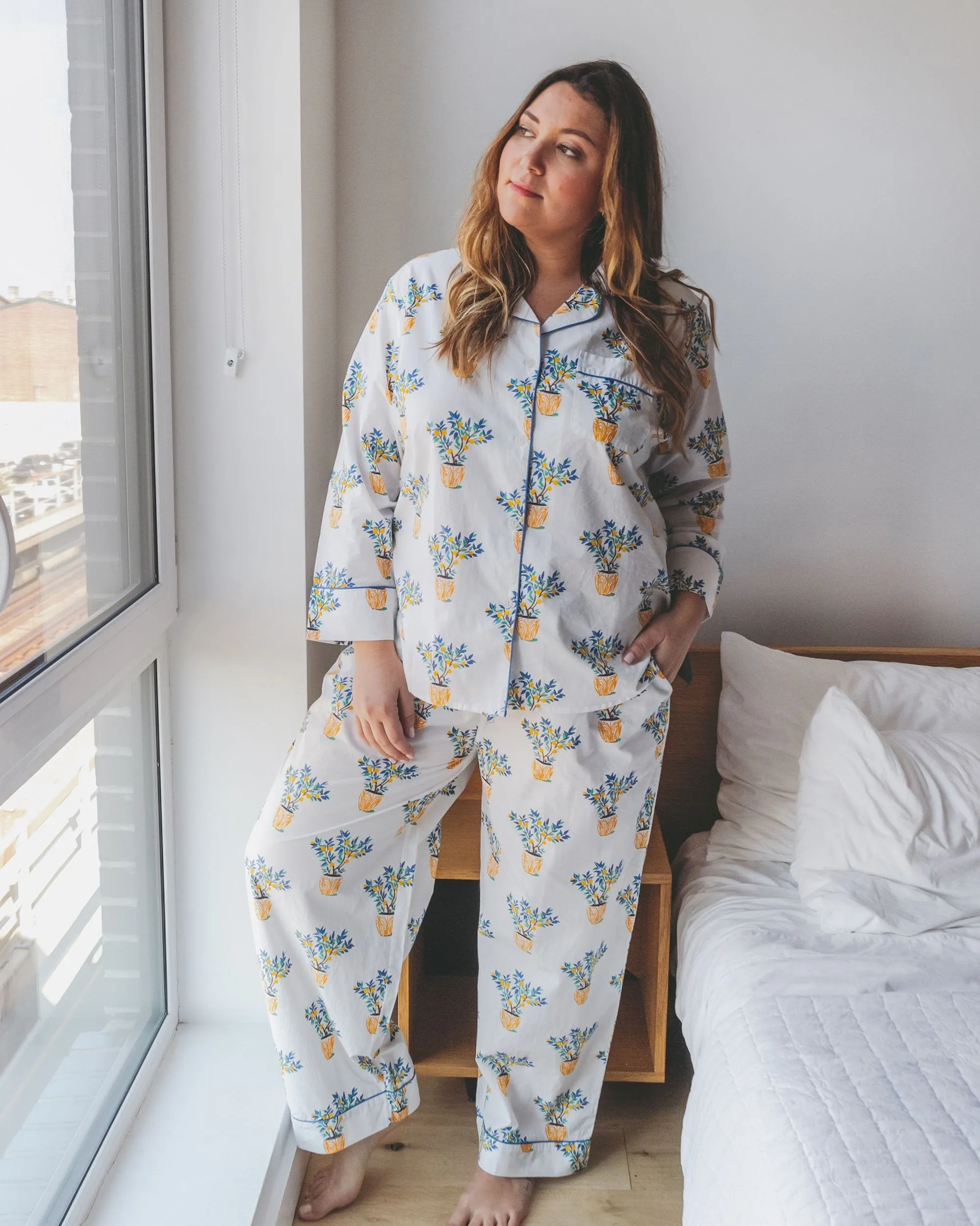 Lemon Tree - Long Sleep Set - Cloud sold by Printfresh product image thumbnail 3