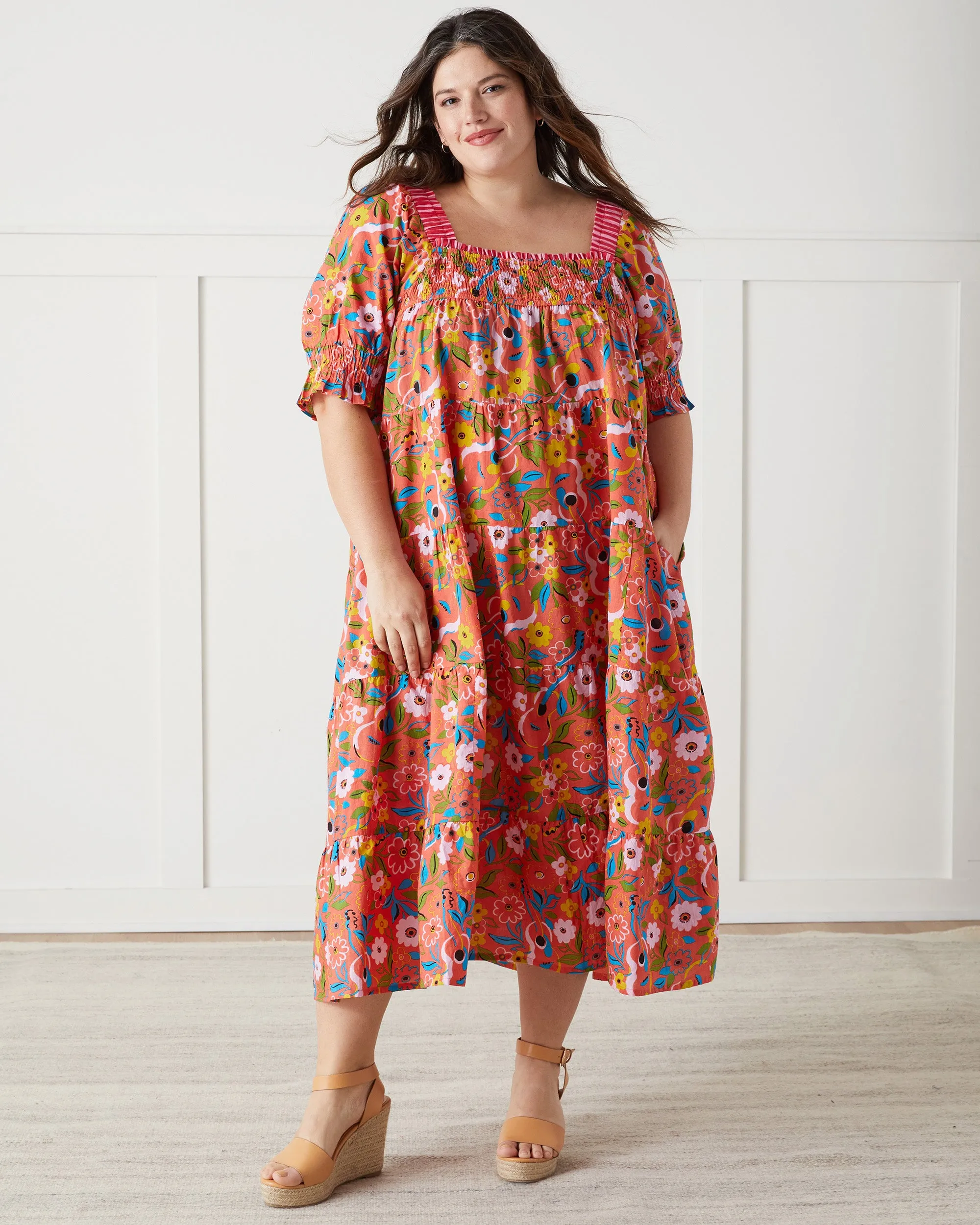 Sold Out Show - The Muse Dress - Peach Cobbler sold by Printfresh