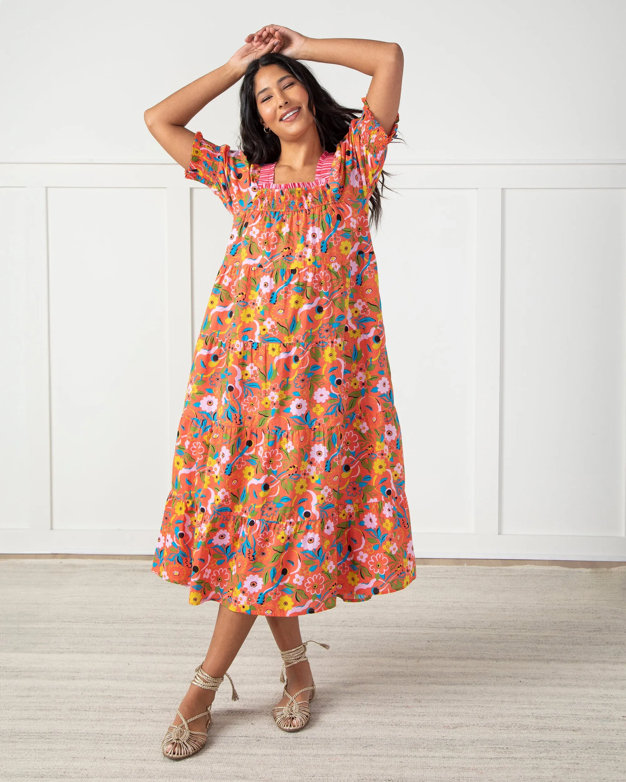 Sold Out Show - The Muse Dress - Peach Cobbler sold by Printfresh product image thumbnail 5