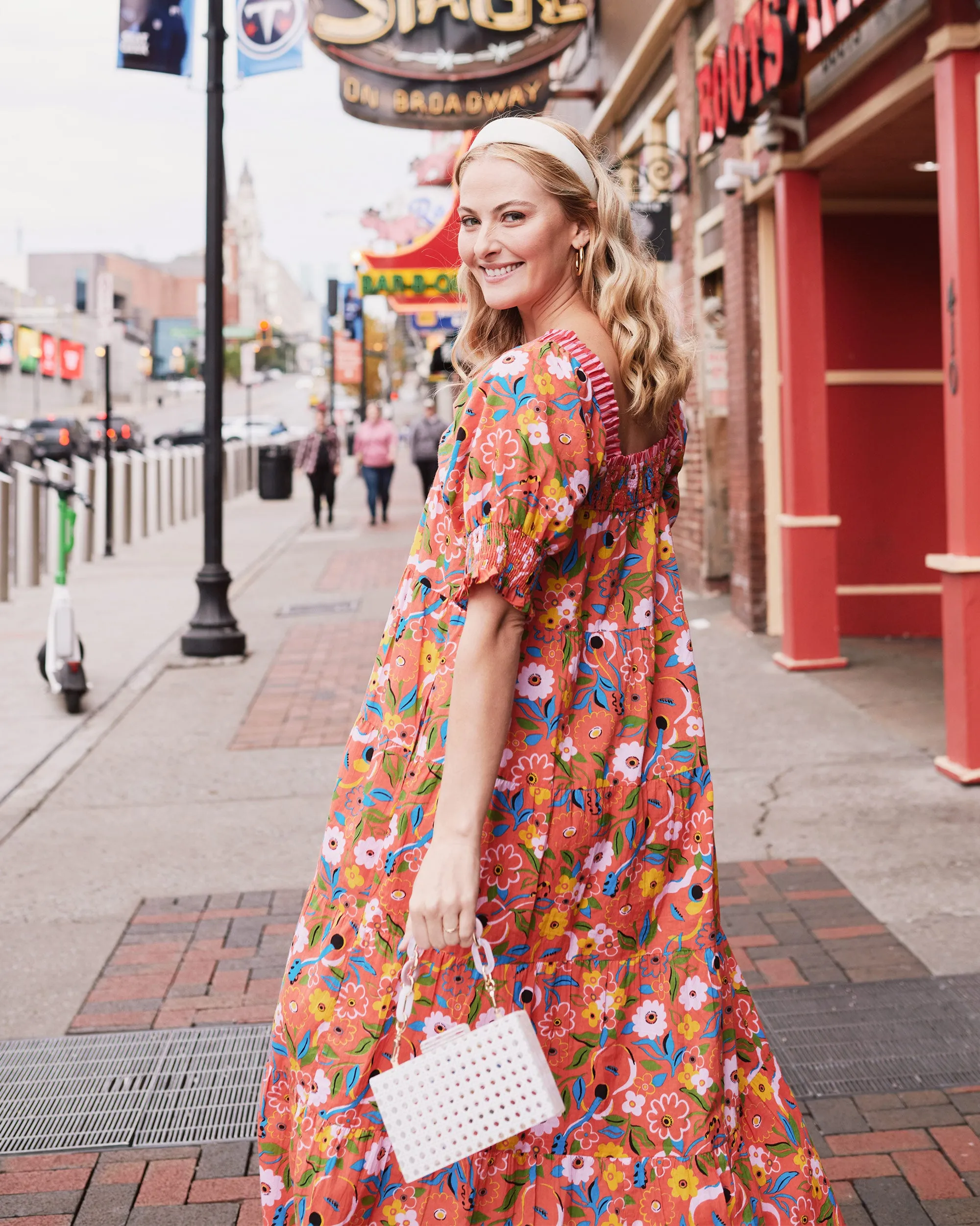 Sold Out Show - The Muse Dress - Peach Cobbler sold by Printfresh product image thumbnail 4