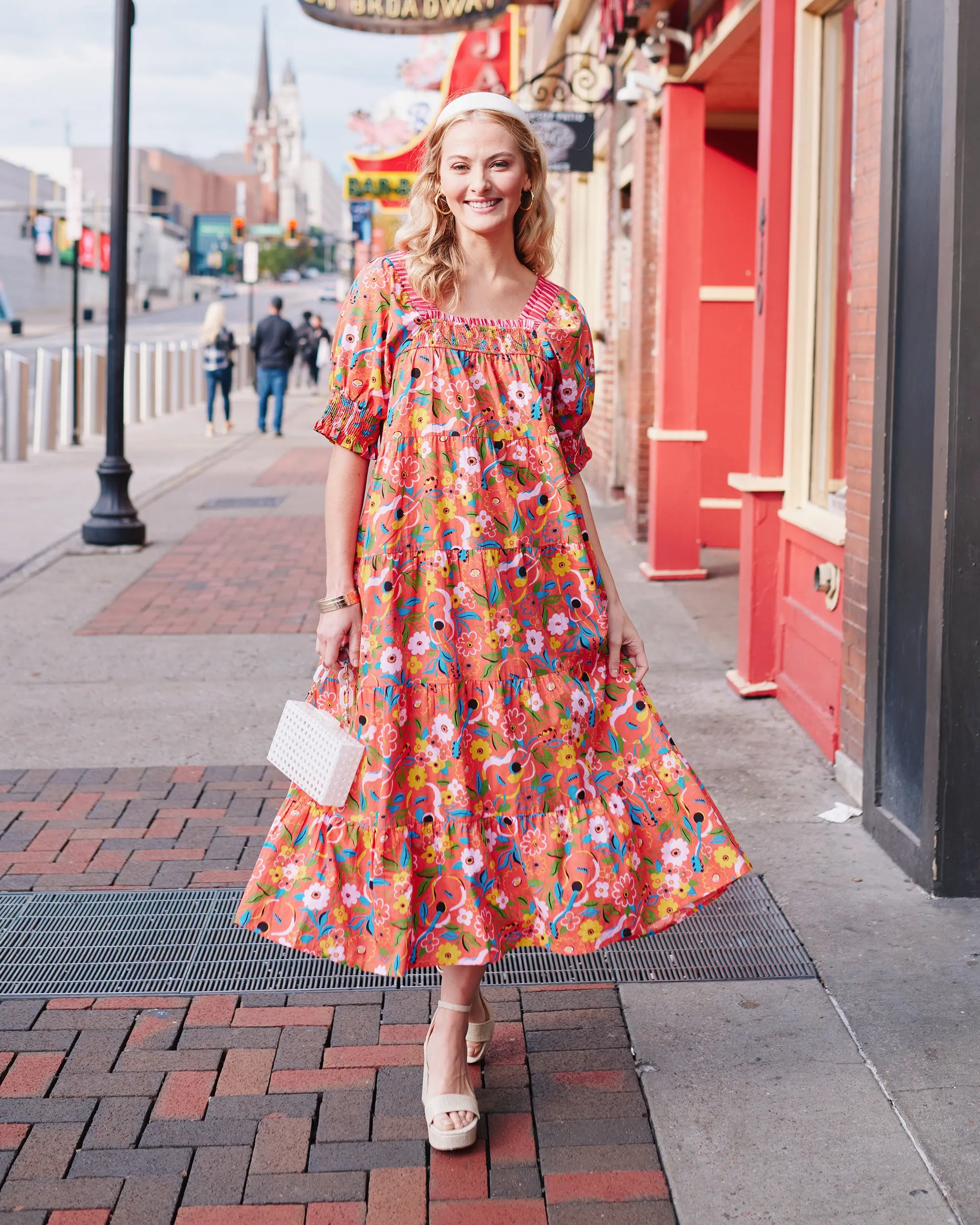 Sold Out Show - The Muse Dress - Peach Cobbler sold by Printfresh product image thumbnail 3