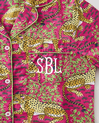 Bagheera - Long PJ Set - Hot Pink sold by Printfresh