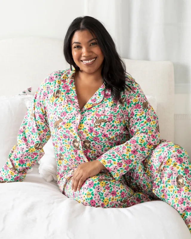 Bunny Trail - Long PJ Set - Spring Meadow sold by Printfresh